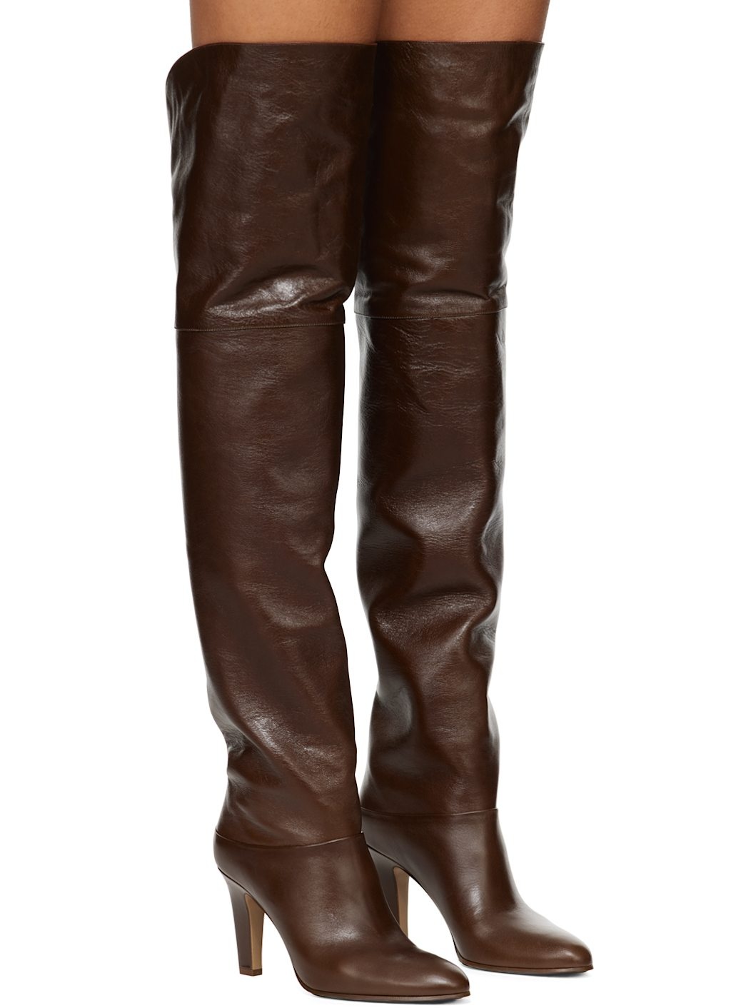 Brown Eve Thigh High Boots - 4