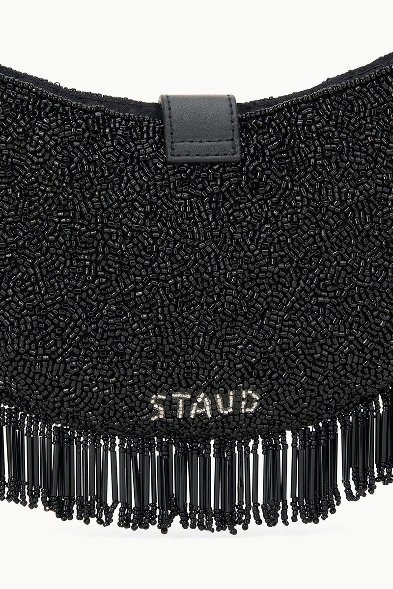 STAUD ALANA BAG BLACK FRINGE 7