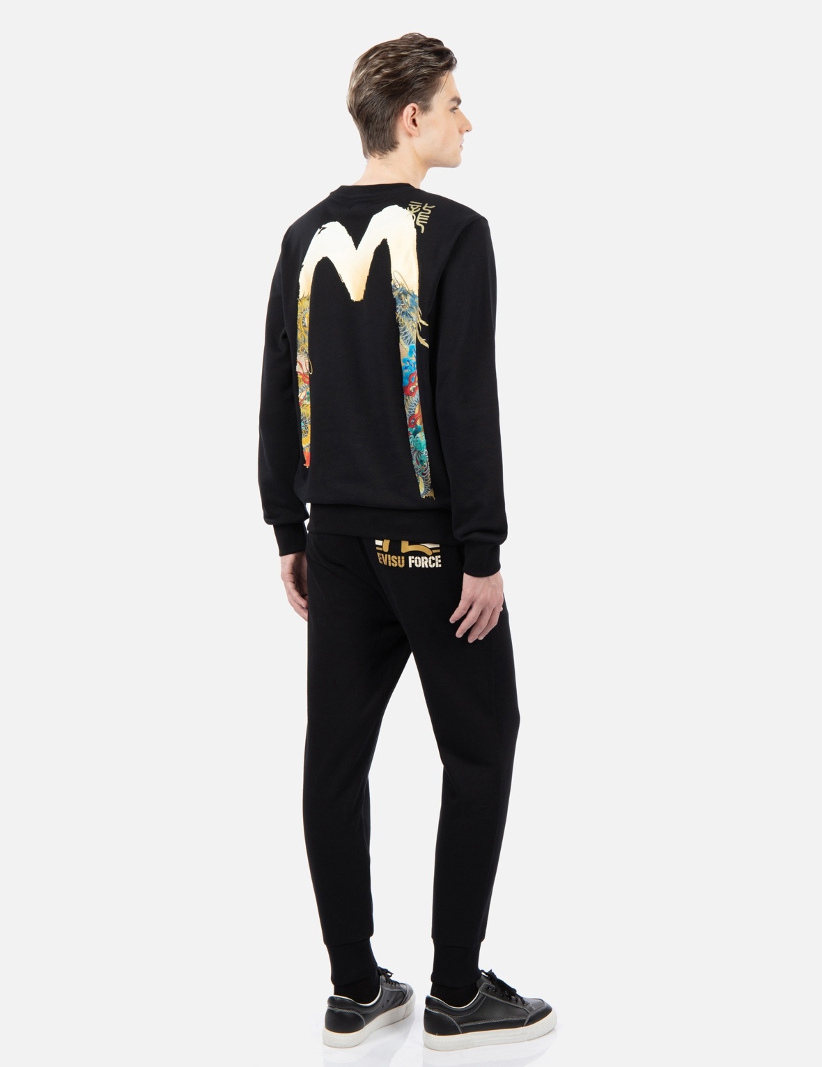 GRADATED DRAGON-DUO DAICOCK PRINT SWEATSHIRT - 3