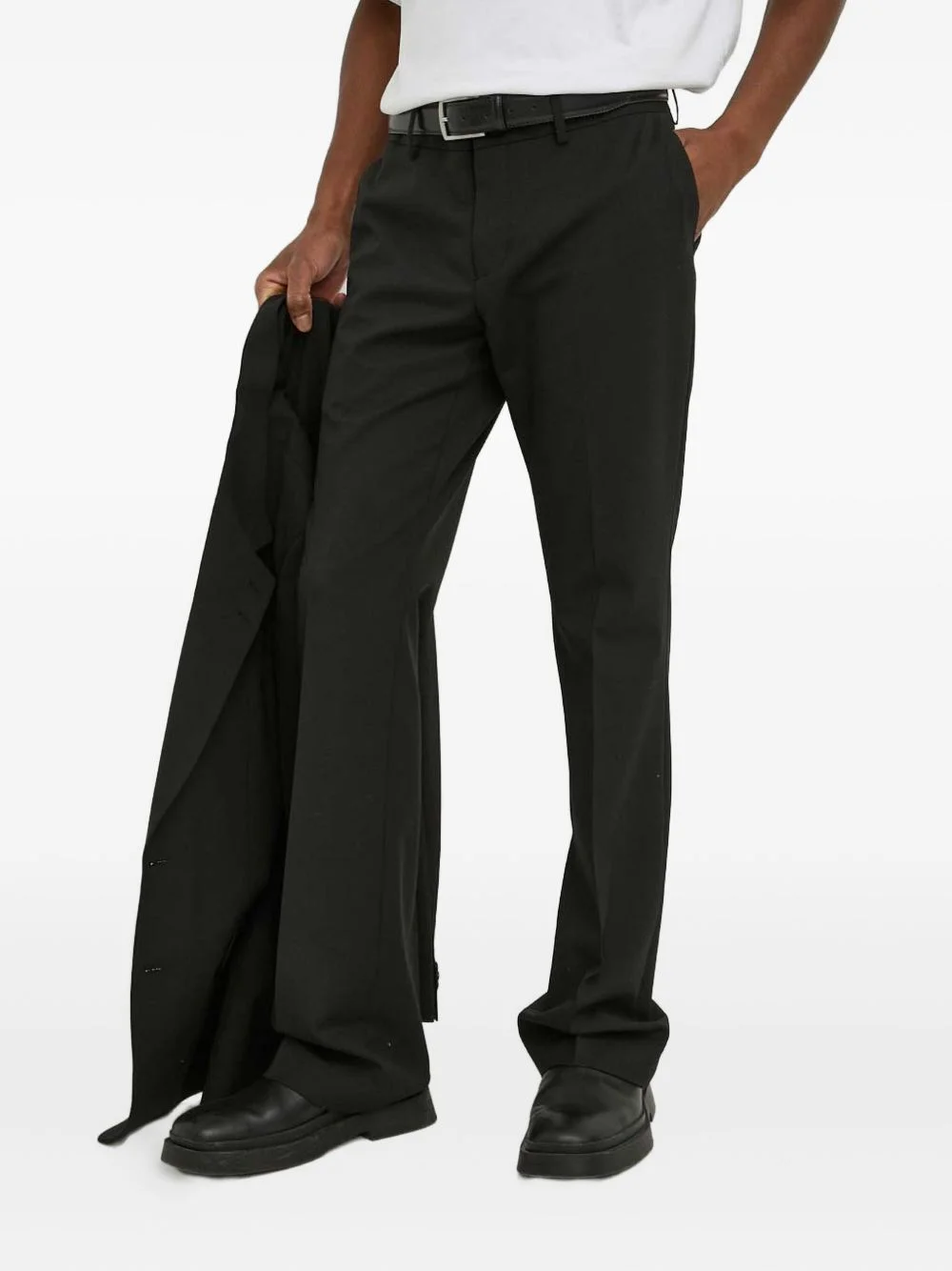 pleated-front trousers - 1