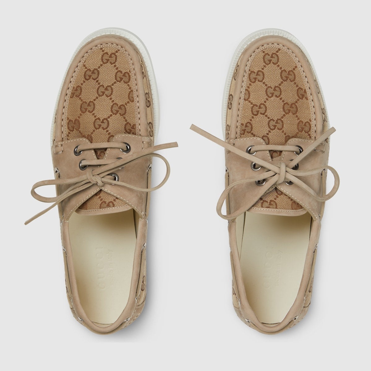 Gucci Original GG lace Up Loafers - 2