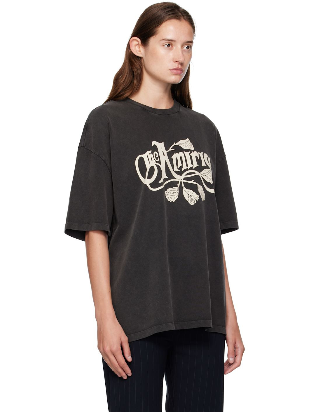 Black 'The Amiris' Oversized T-shirt - 2