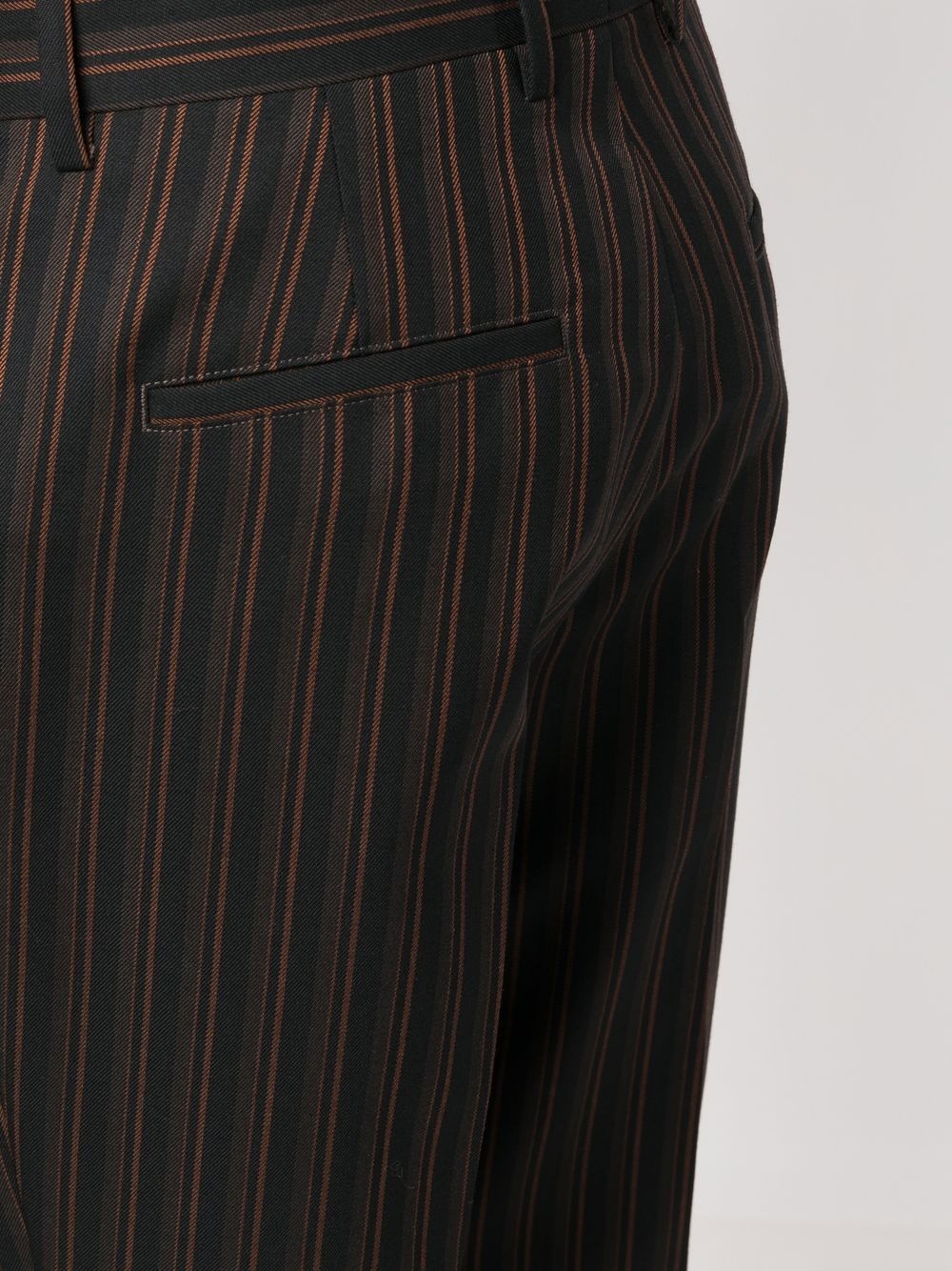 striped tailored wool trousers - 5