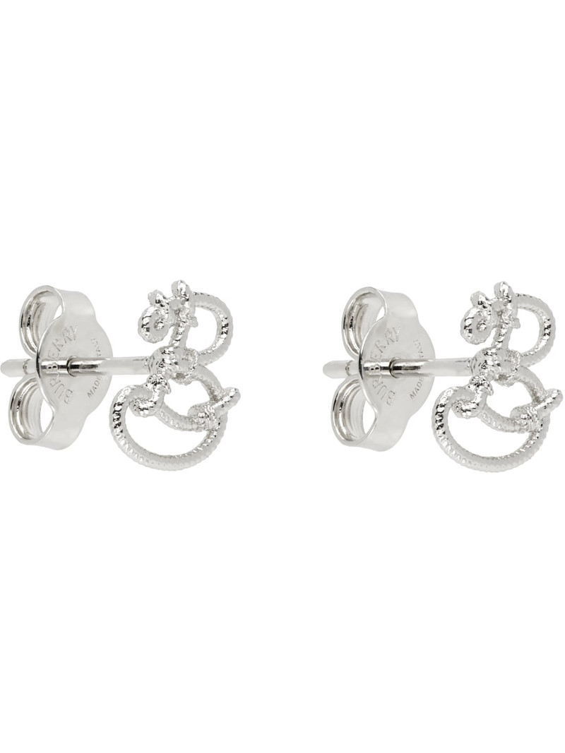 Burberry Silver Small Nautical Knot Stud Earrings outlook