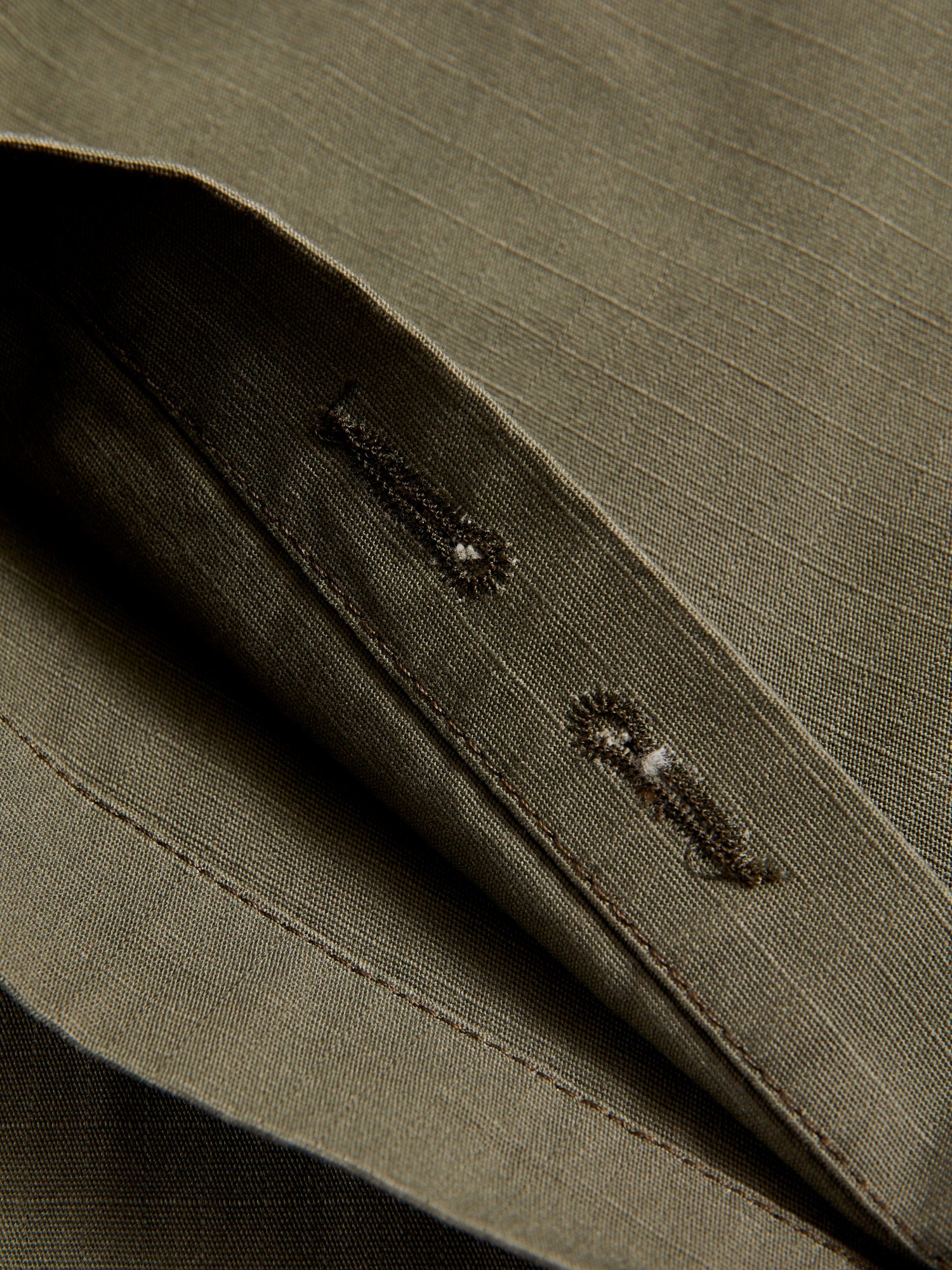 Fatigue Pants in Olive Heavyweight Cotton Ripstop - 10