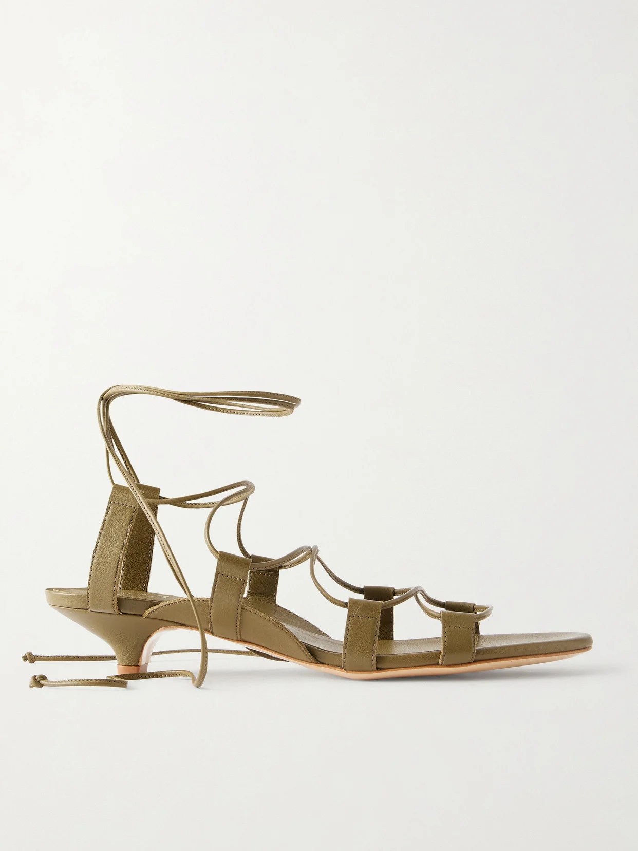 The Sparta Lace-up Leather Sandals - 1