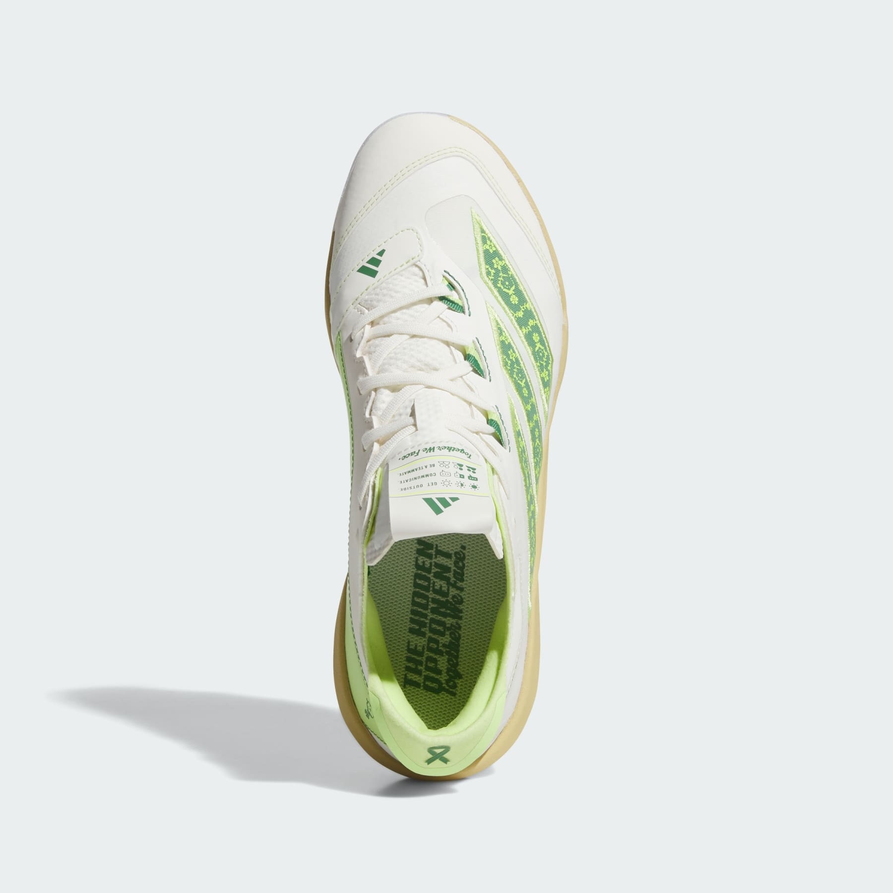 adidas adizero White and Lime Green Baseball Cleats JQ8232 men’s size 9 NWOB Adidas Adizero 8.0 White Green Athletic Football Cleats  main image 2