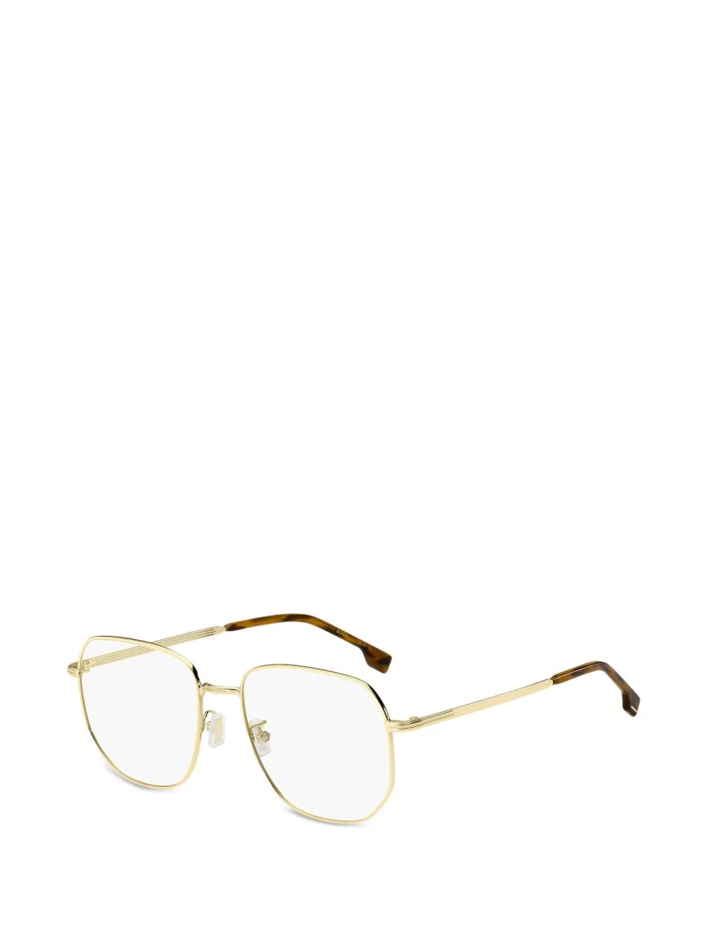 geometric-frame glasses - 1