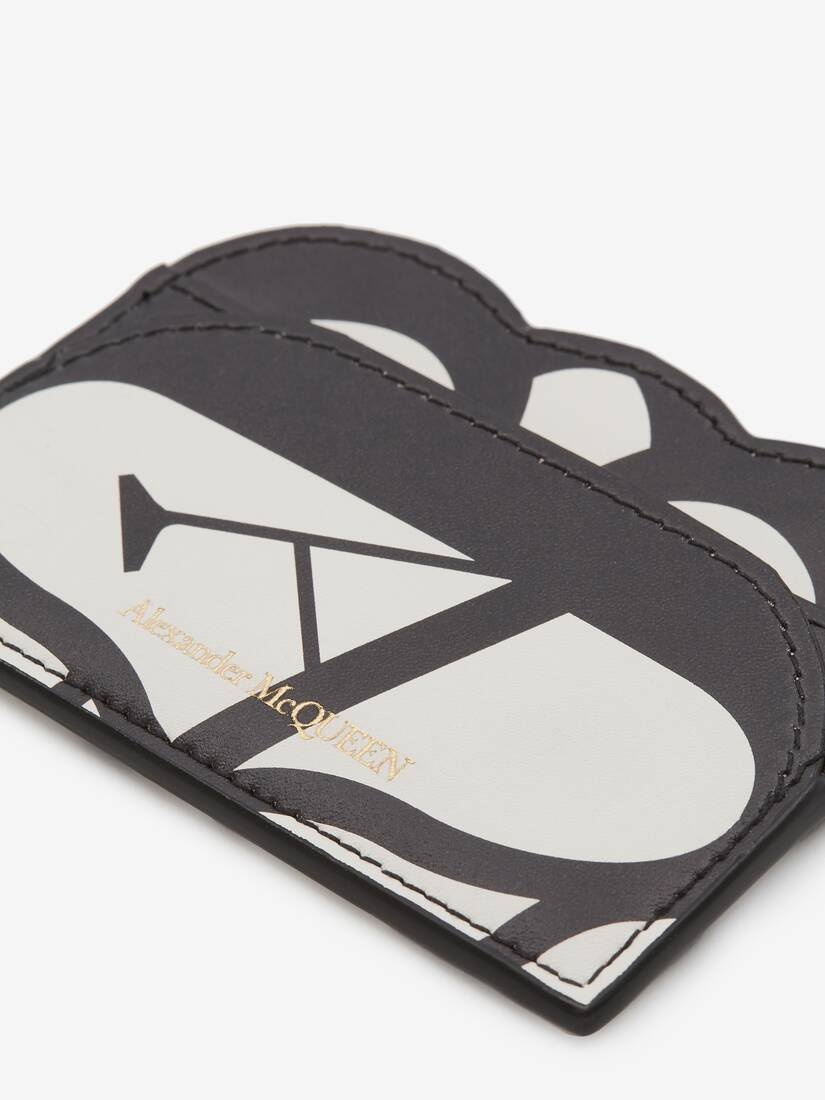 Seal Logo Card Holder in Ivory/black - 4
