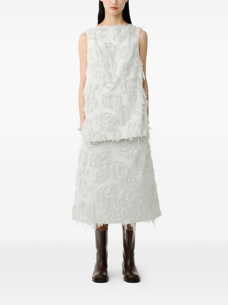 Mager fringed boat-neck top 3