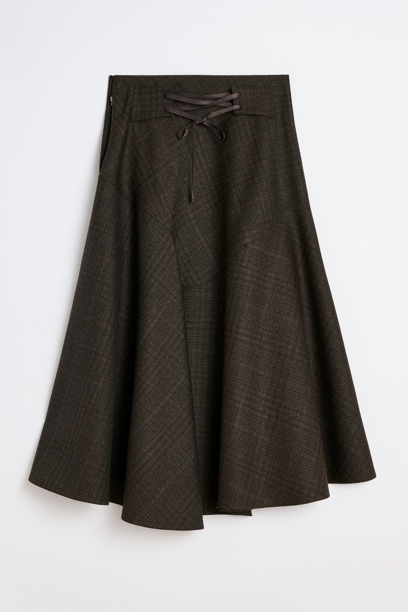 Waltz Skirt Brown Dunmore Check 1