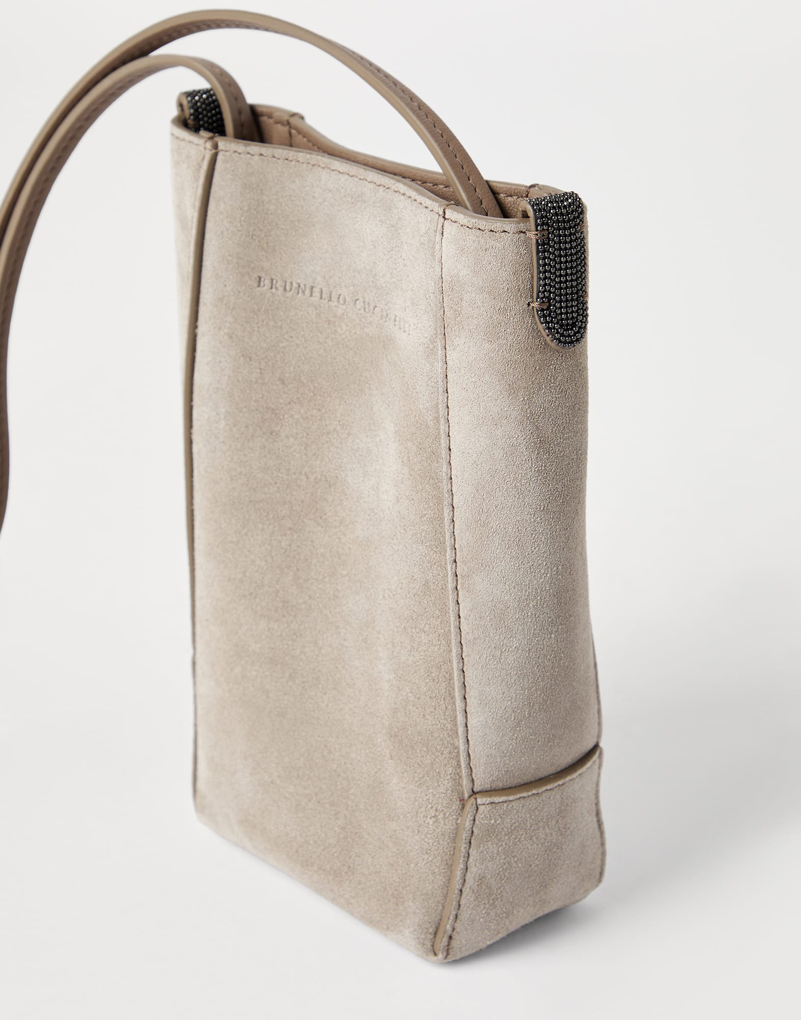 BC Duo phone holder in  suede with monili - 3