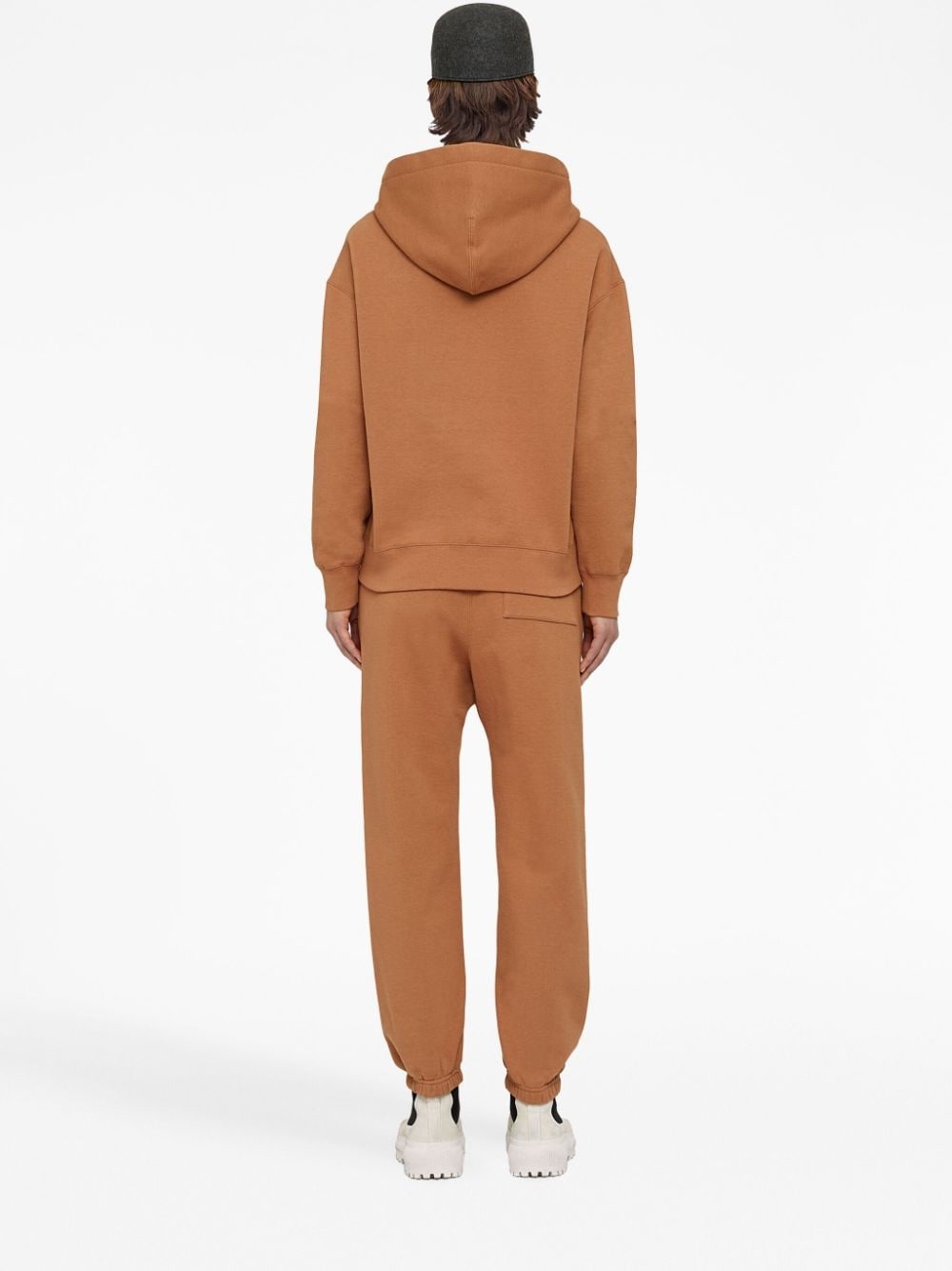 cotton drawstring track pants - 4
