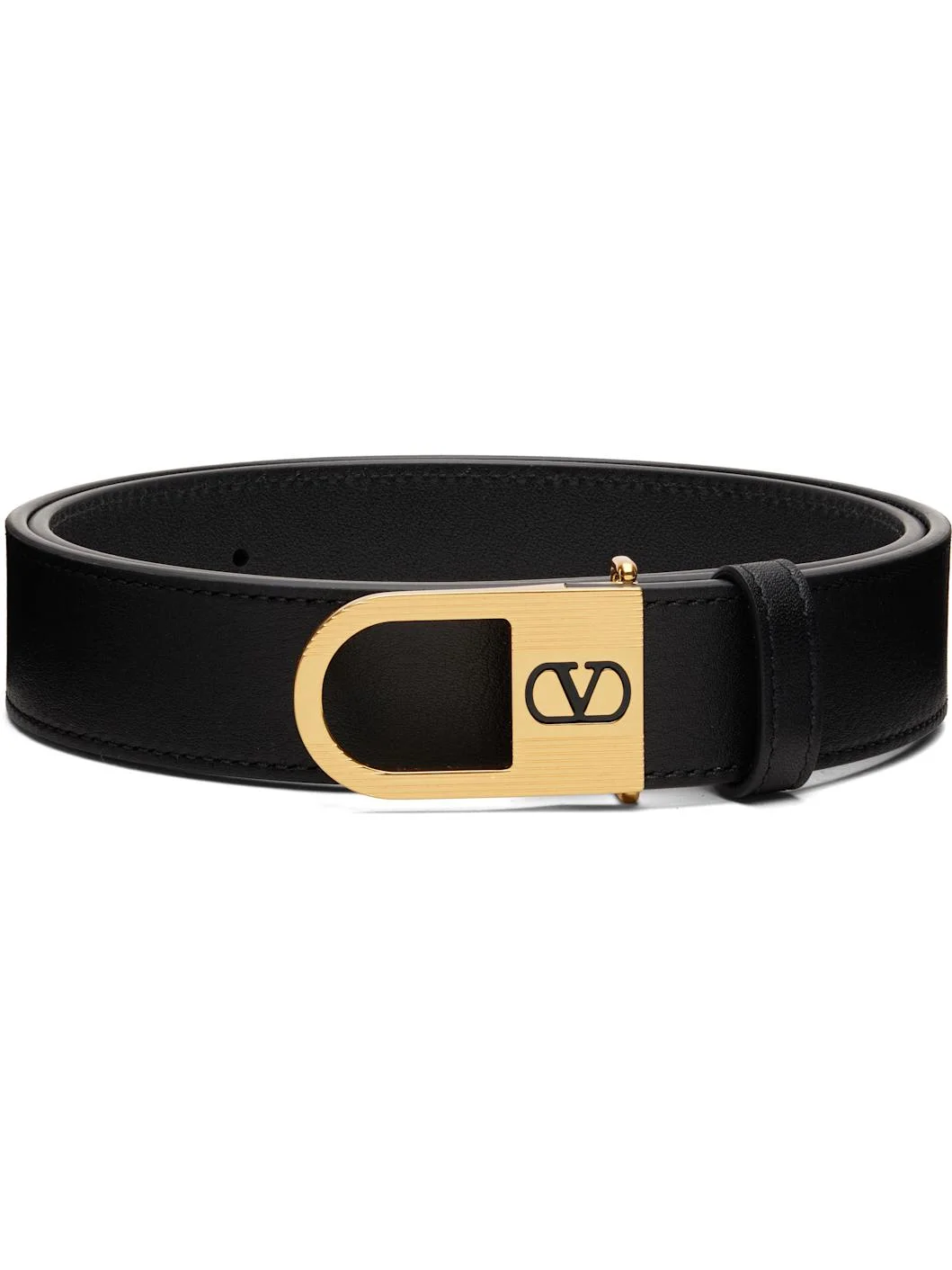Black VLogo Signature Belt - 1
