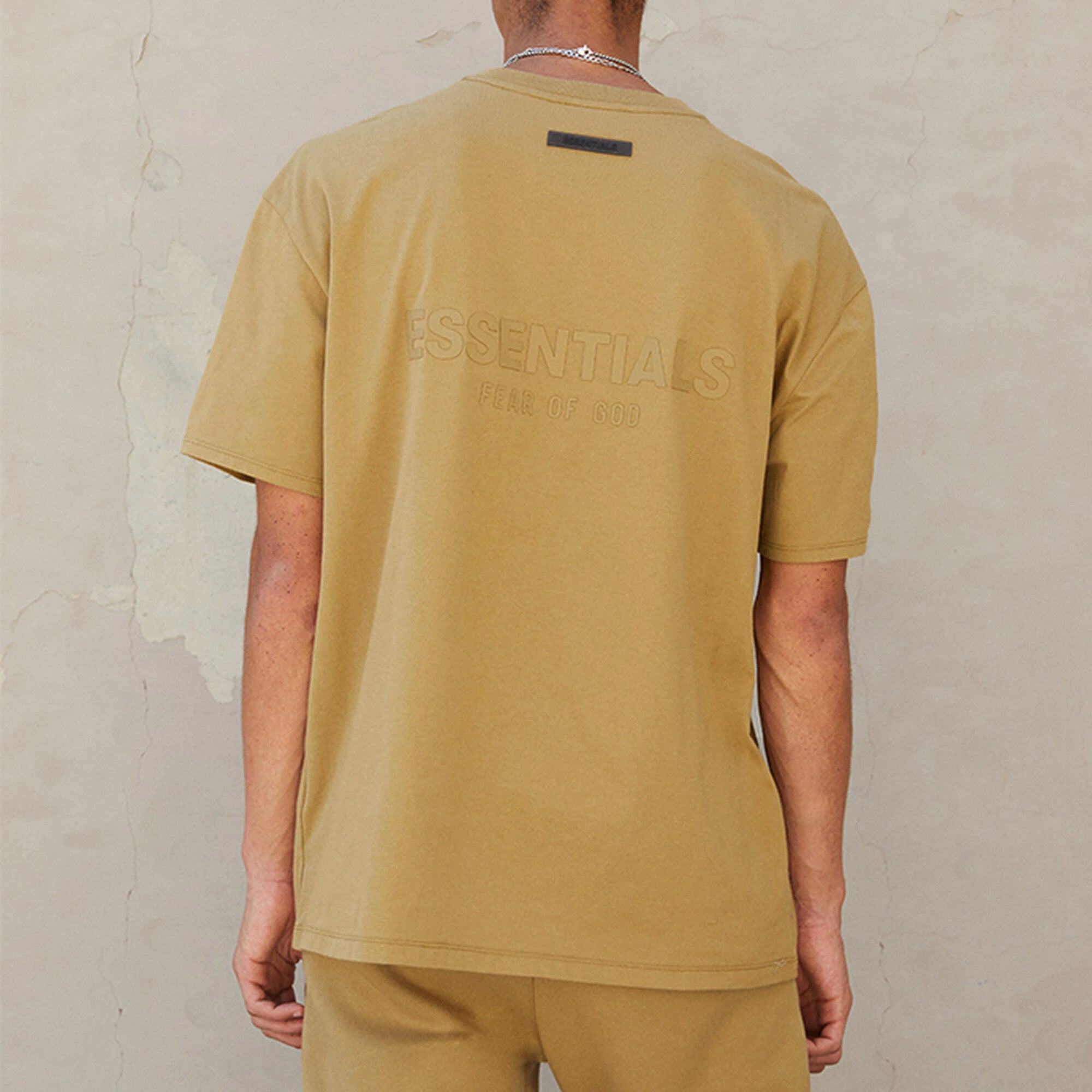 Fear of God Essentials FW21 Logo Tee 'Amber' FOG-FW21-009 - 6