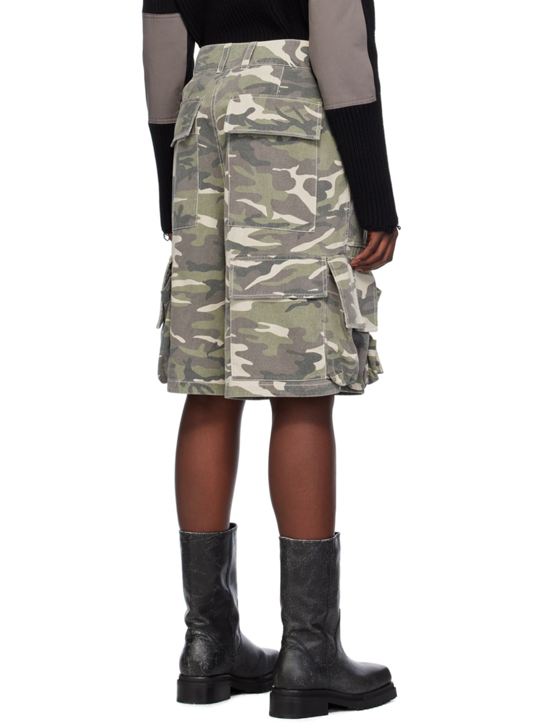 Khaki Camo Shorts - 3
