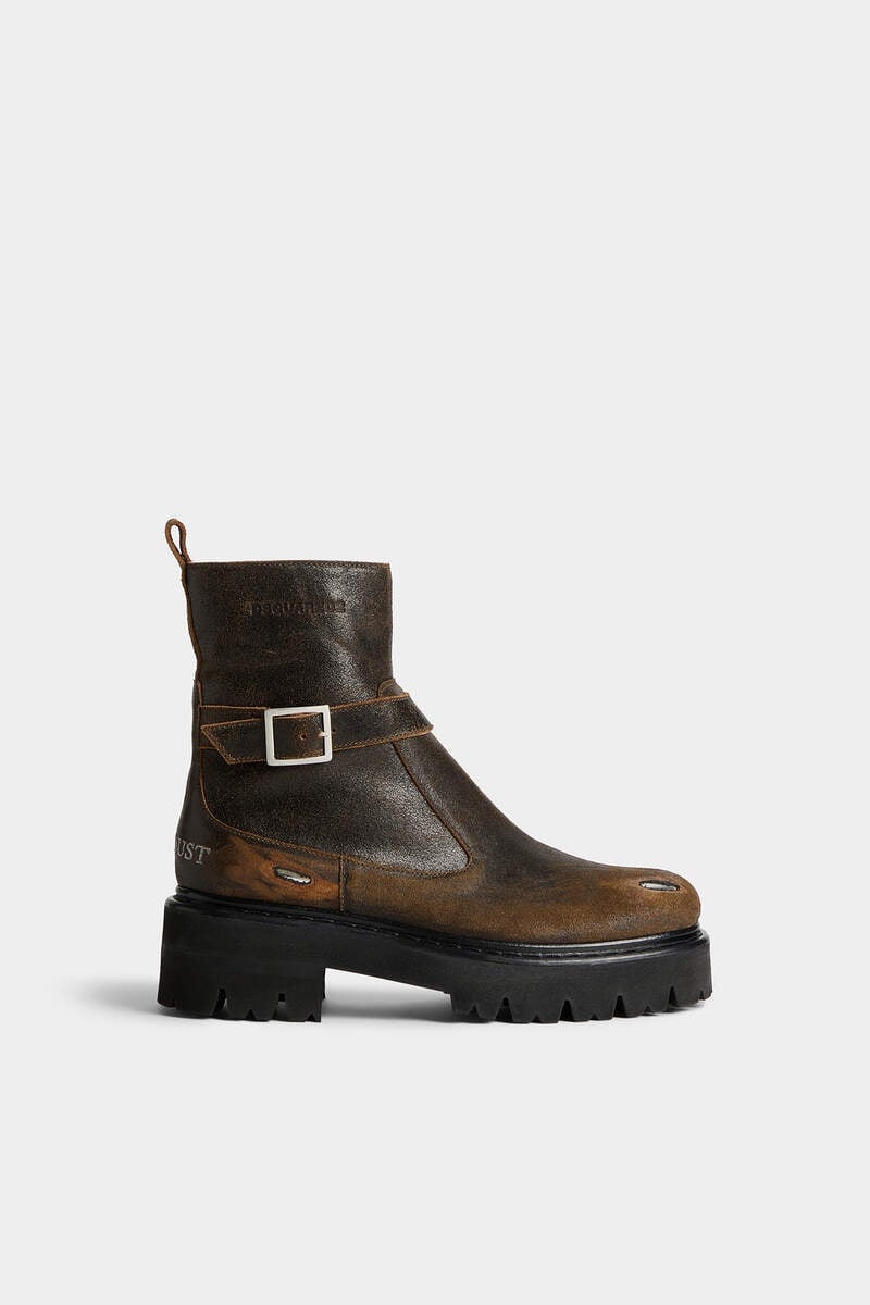 DISTRESSED COMBAT BOOTS - 1