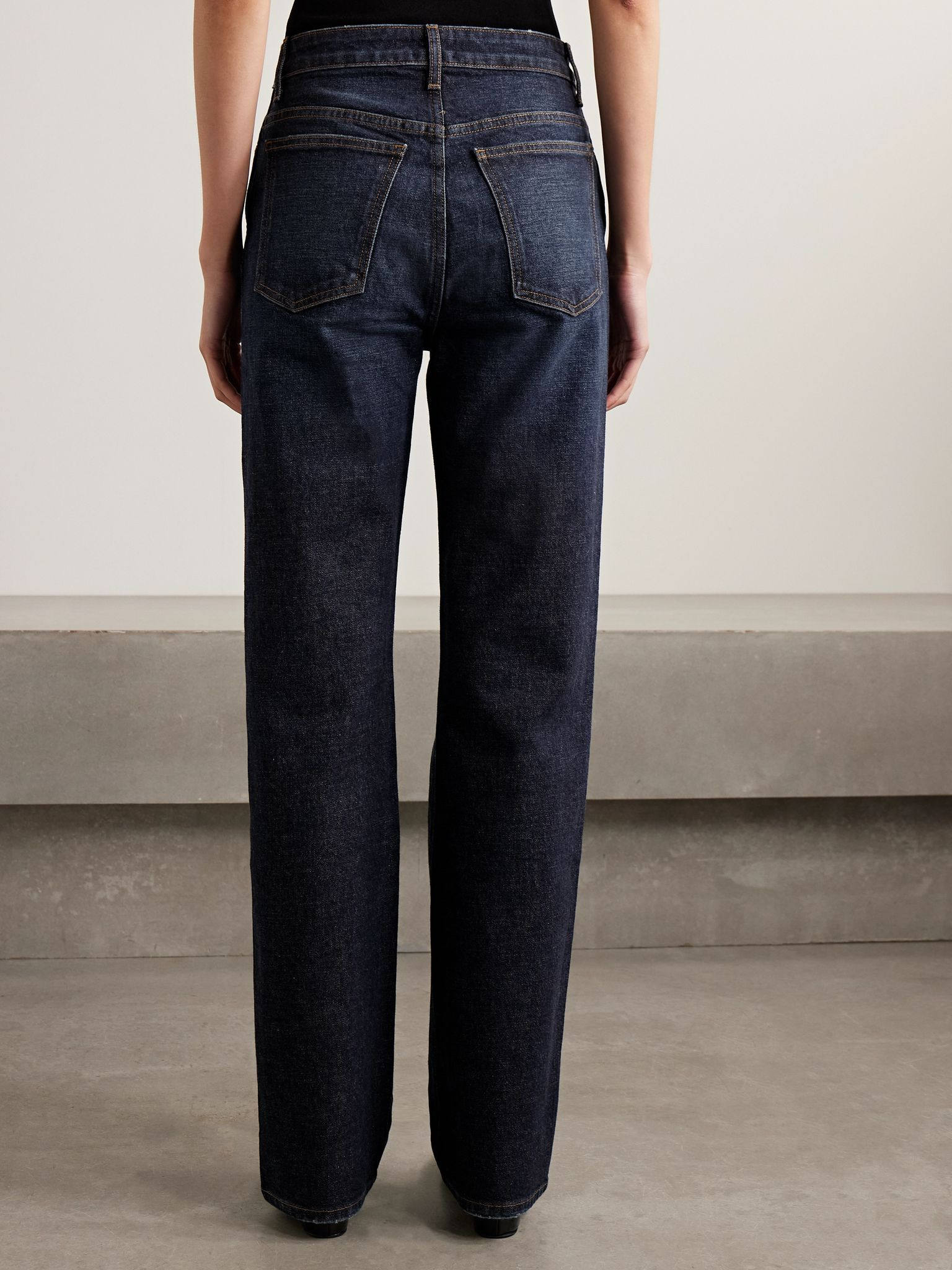 Danielle high-rise straight-leg jeans Dark denim - 3