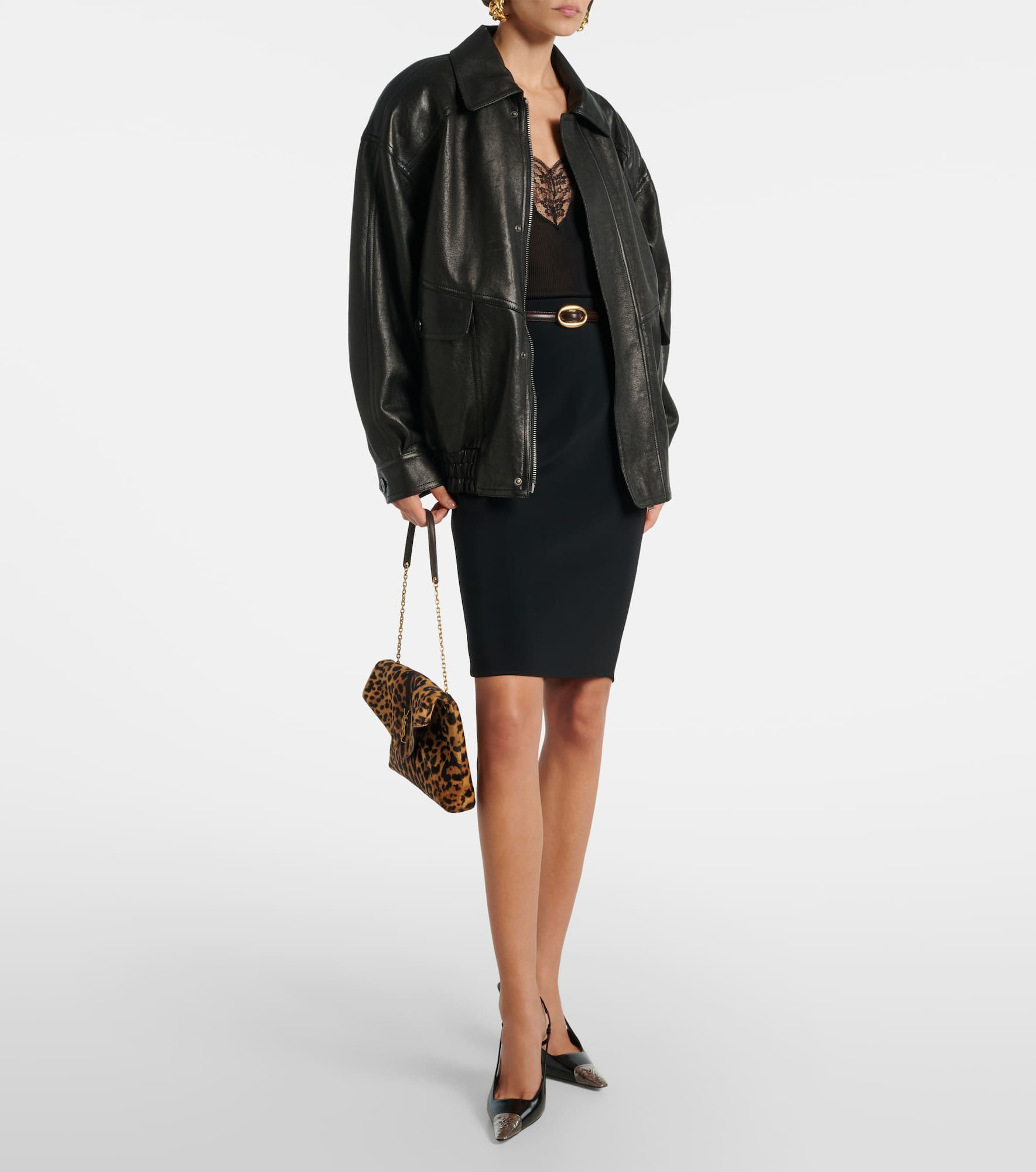 High-rise pencil skirt - 2