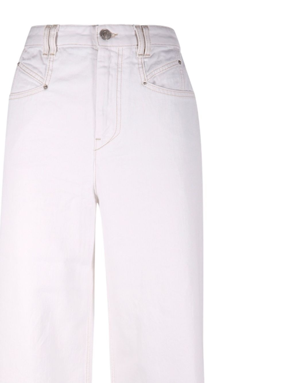 contrast-stitching jeans - 4