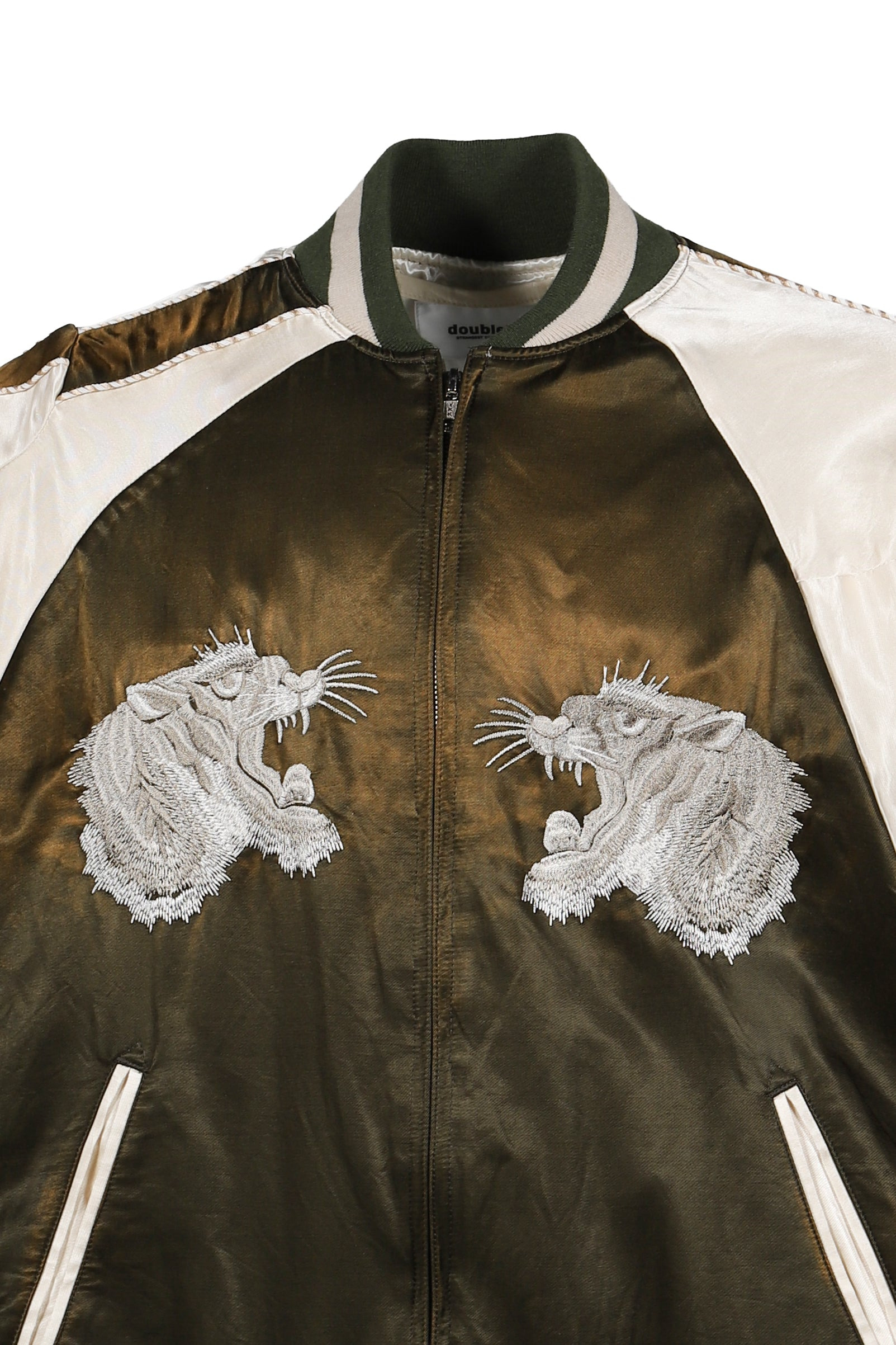 DISTORTED CUTTING SOUVENIOR JACKET / KHA - 8