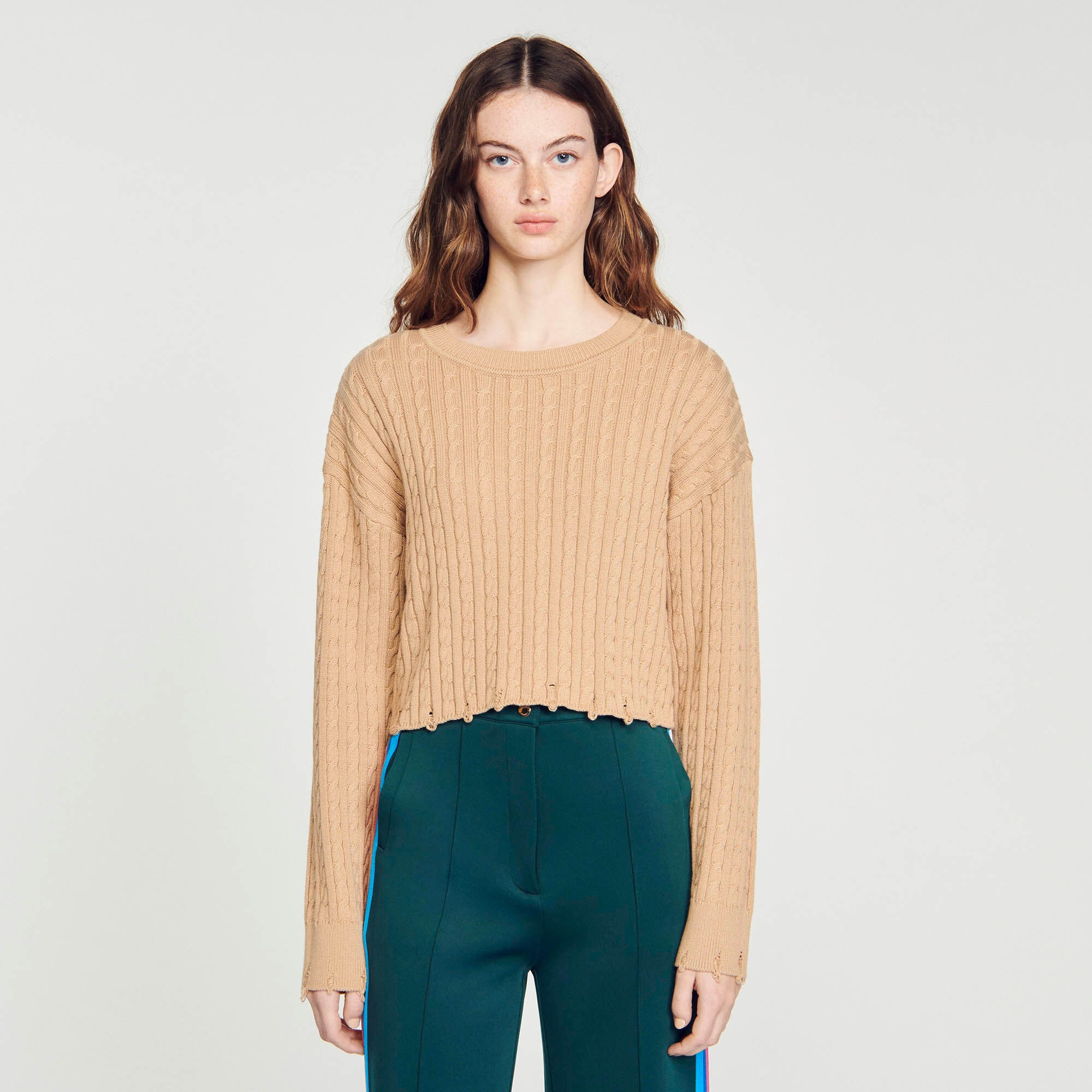 OVERSIZED CROPPED SWEATER - 5