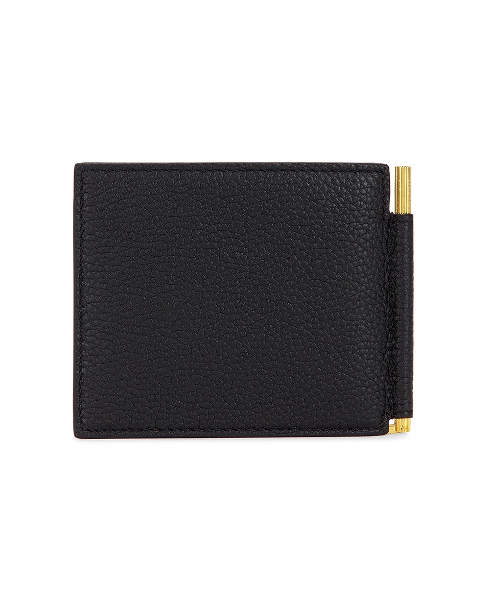 Soft Grain Leather T Line Money Clip Wallet - 2