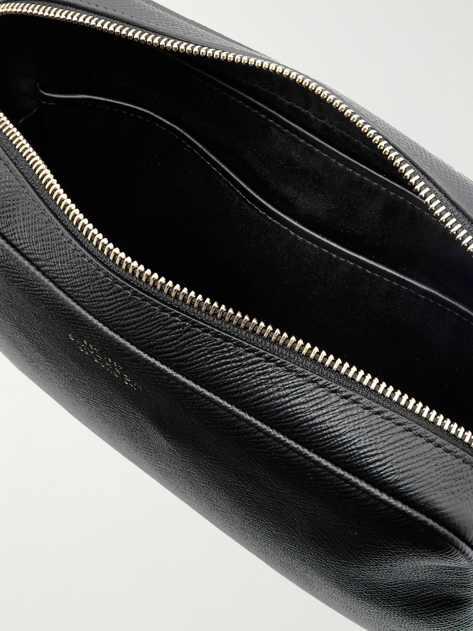 Cross-Grain Leather Organiser Black - 4