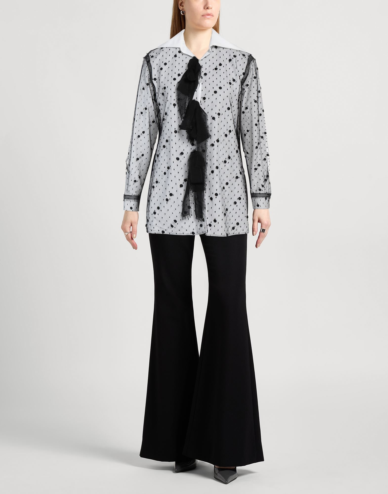 White Women's Patterned Shirts & Blouses - 2