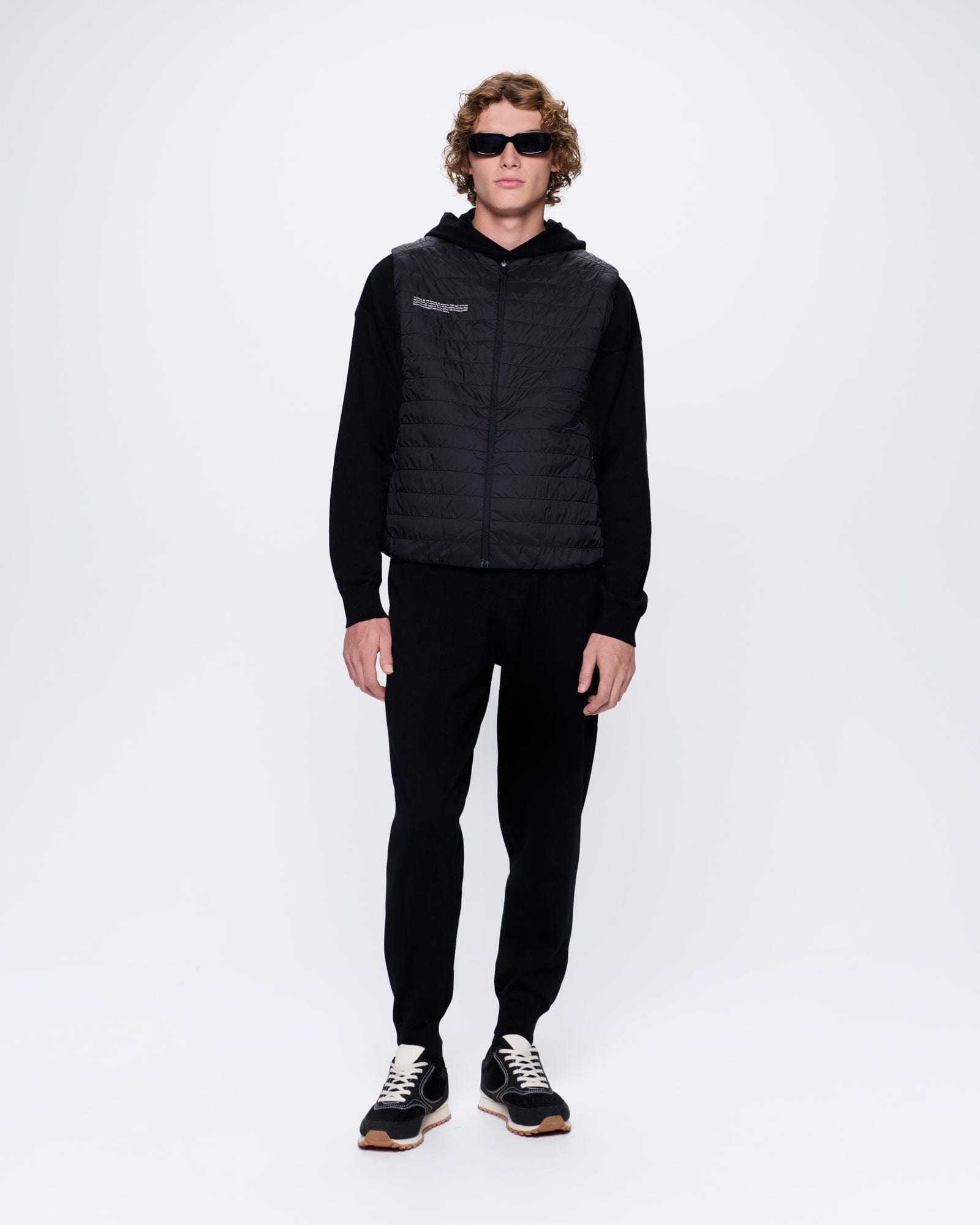 Mens DNA Knitted Track Pants - Black - 2