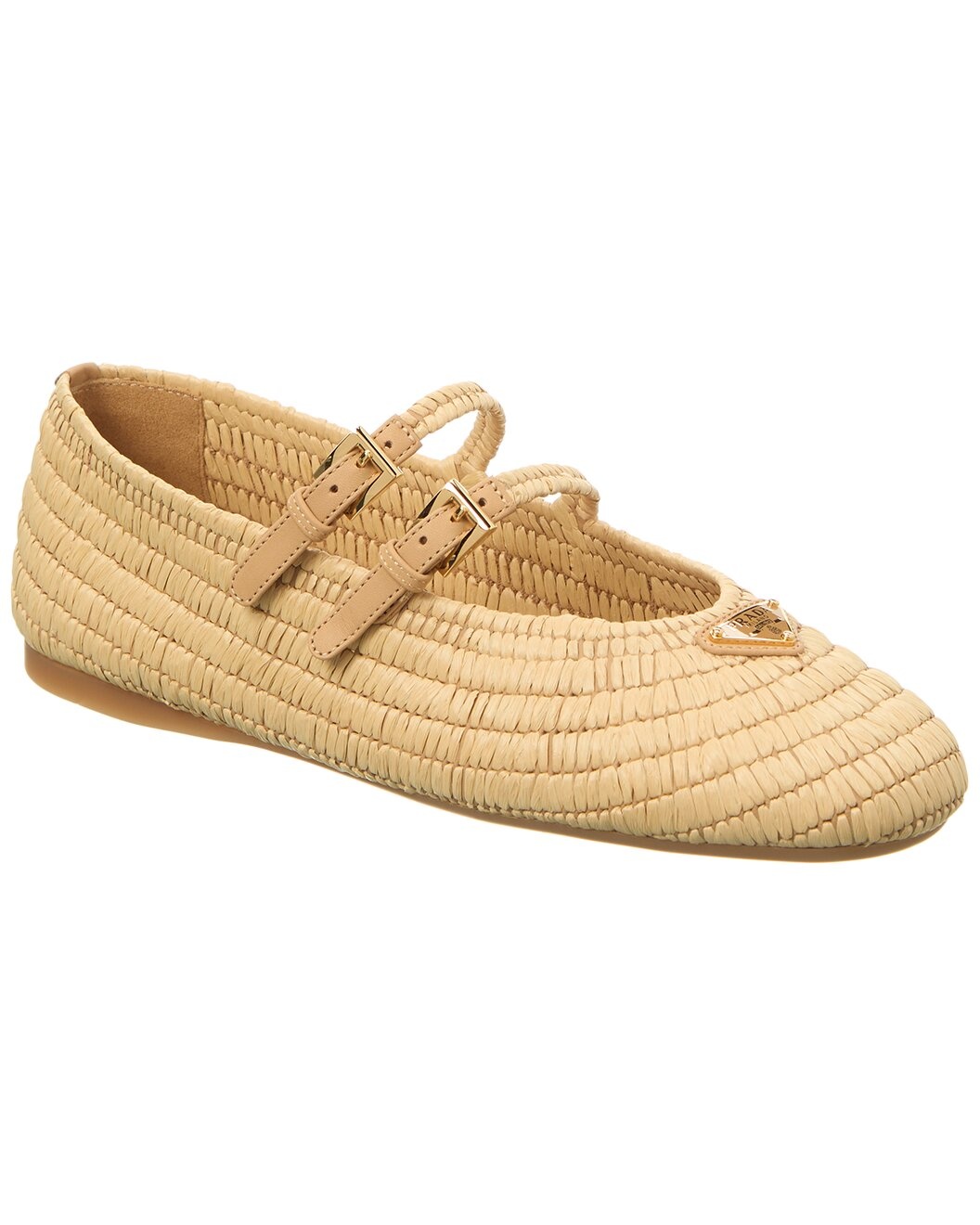 Prada Crochet & Leather Ballet Flat - 1