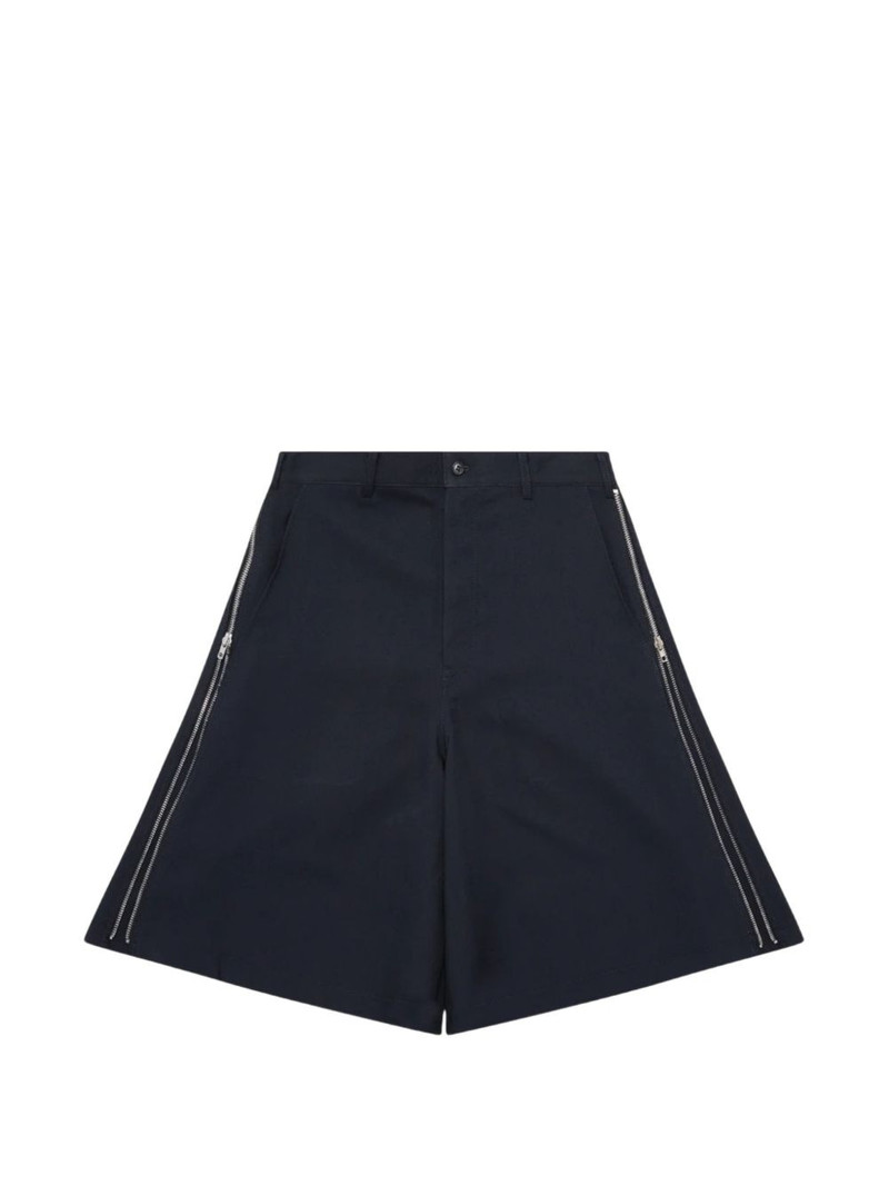 zip-detail shorts 1