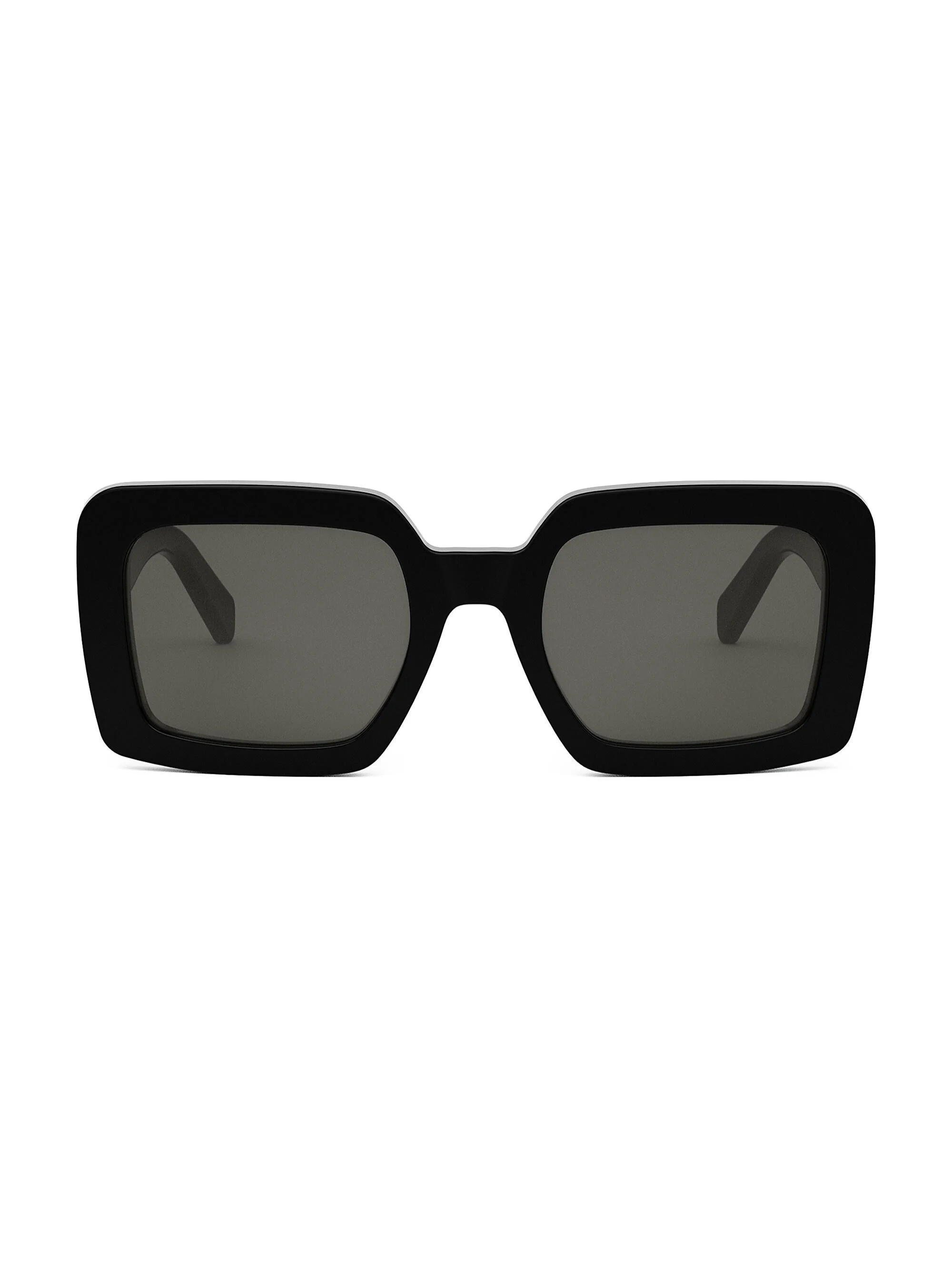 Women's Triomphe 56MM Square Sunglasses - Dark Grey Black - 1