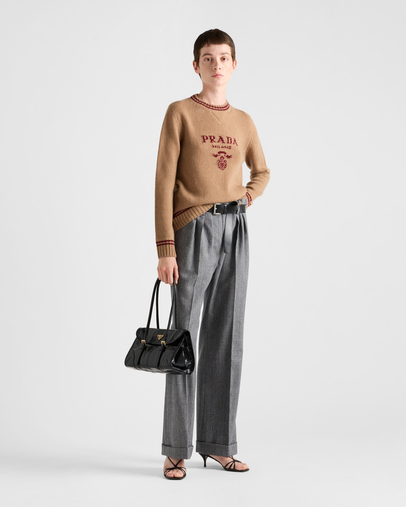 Prada Wool and cashmere crew-neck sweater outlook