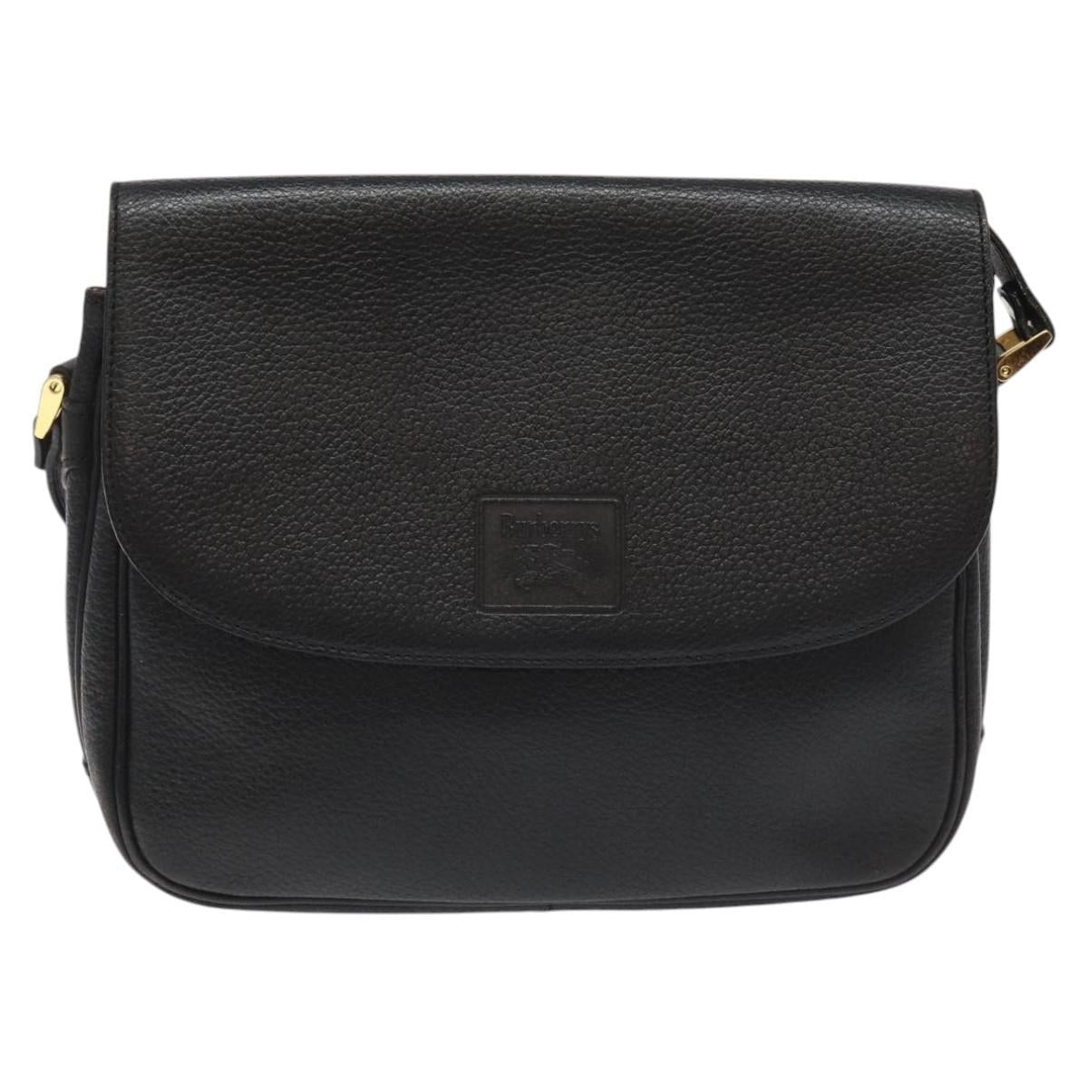 Burberry Shoulder Bag Leather Black - 2