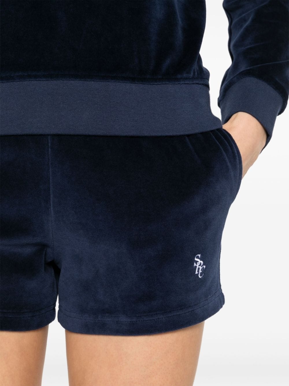 SRC velour mini shorts - 5