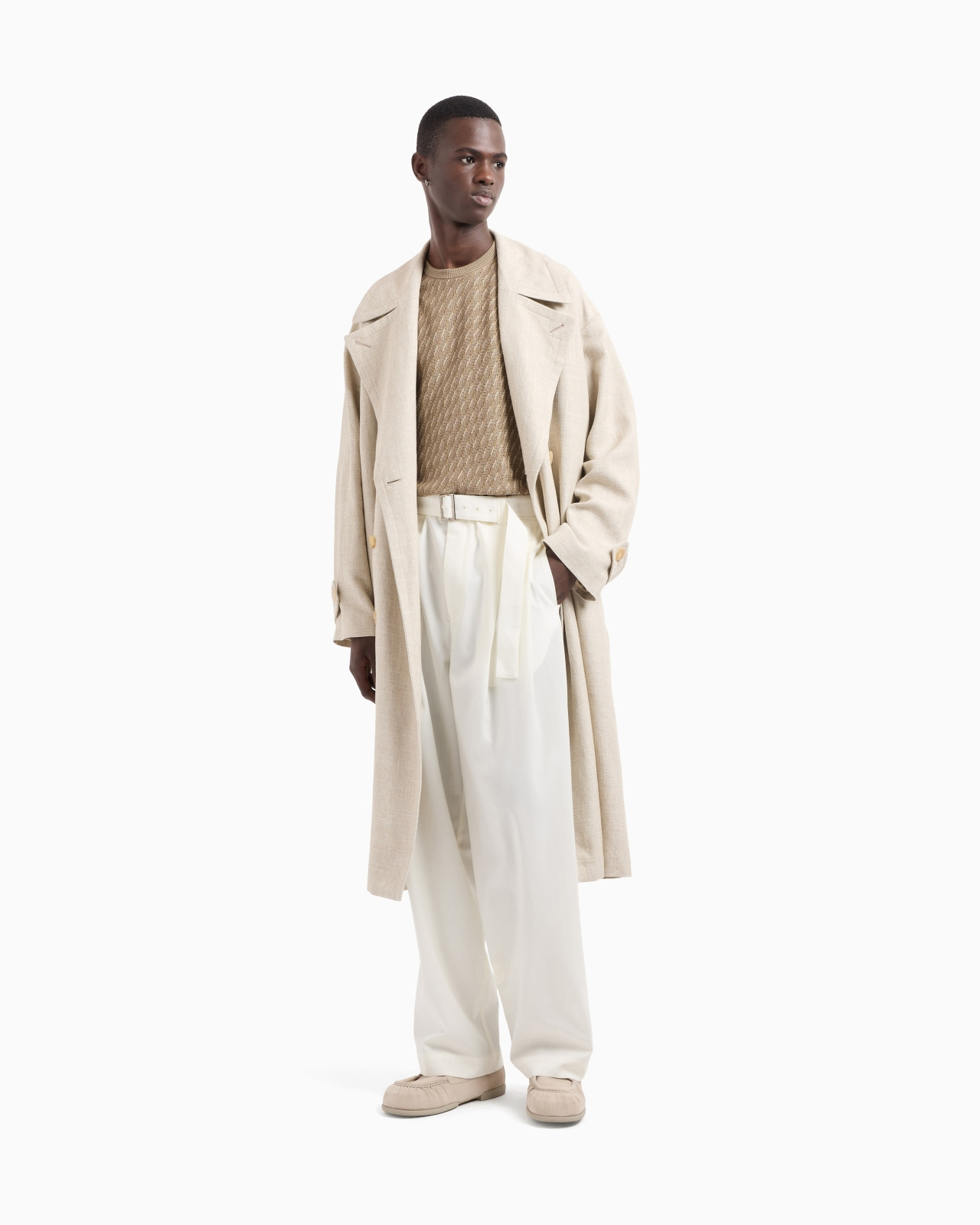 ICON VISCOSE-BLEND JUMPER WITH TWO-TONE OP-ART JACQUARD - 2