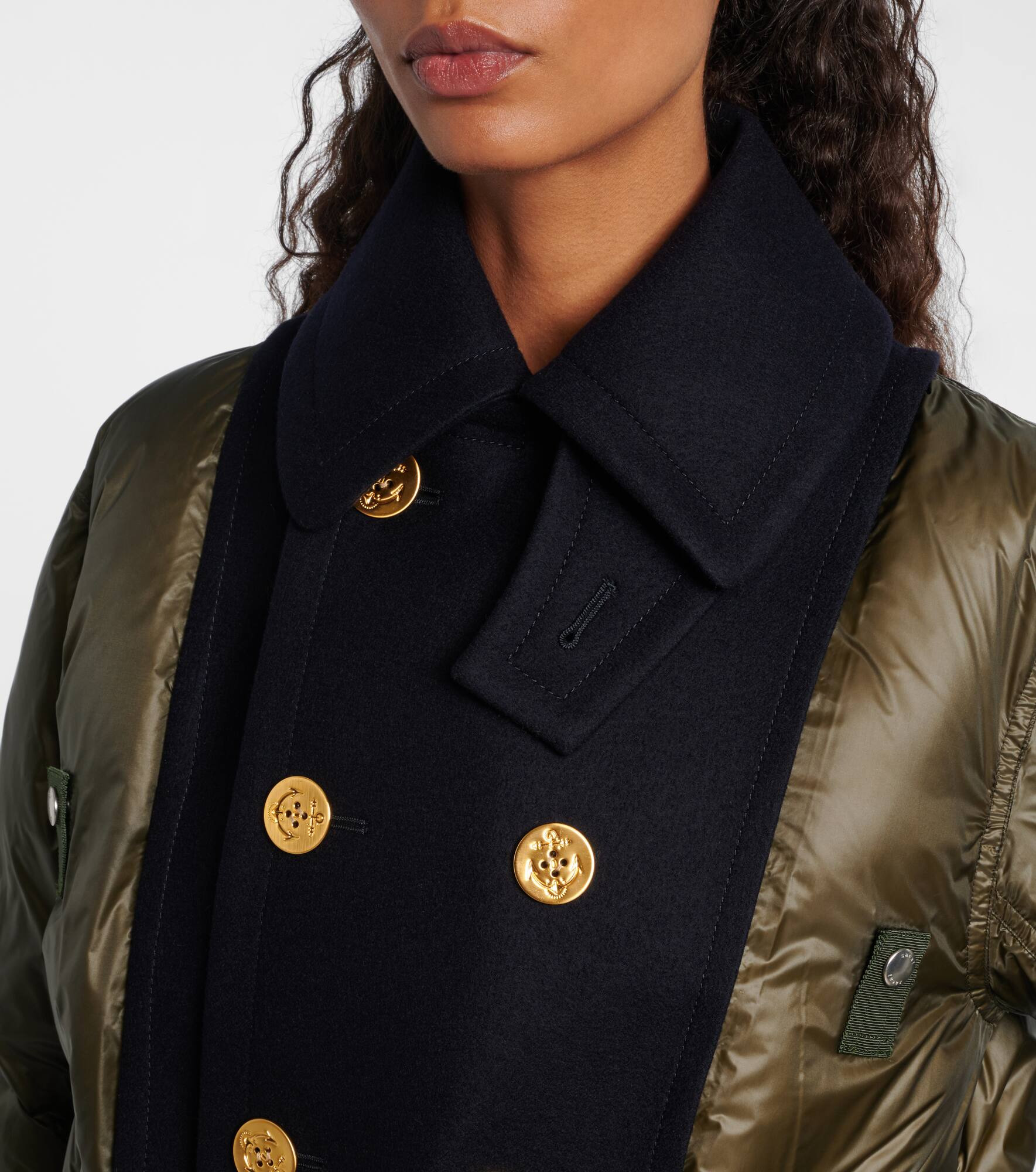Double-breasted down jacket - 4