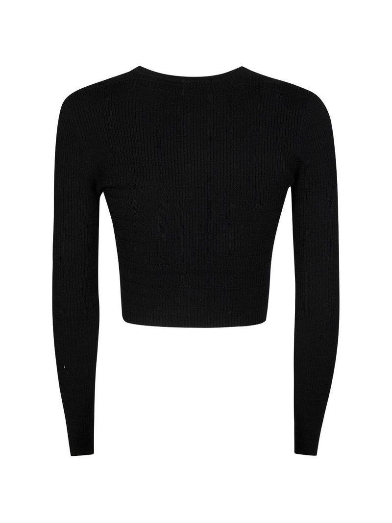 ELISABETTA FRANCHI button ribbed cardigan outlook