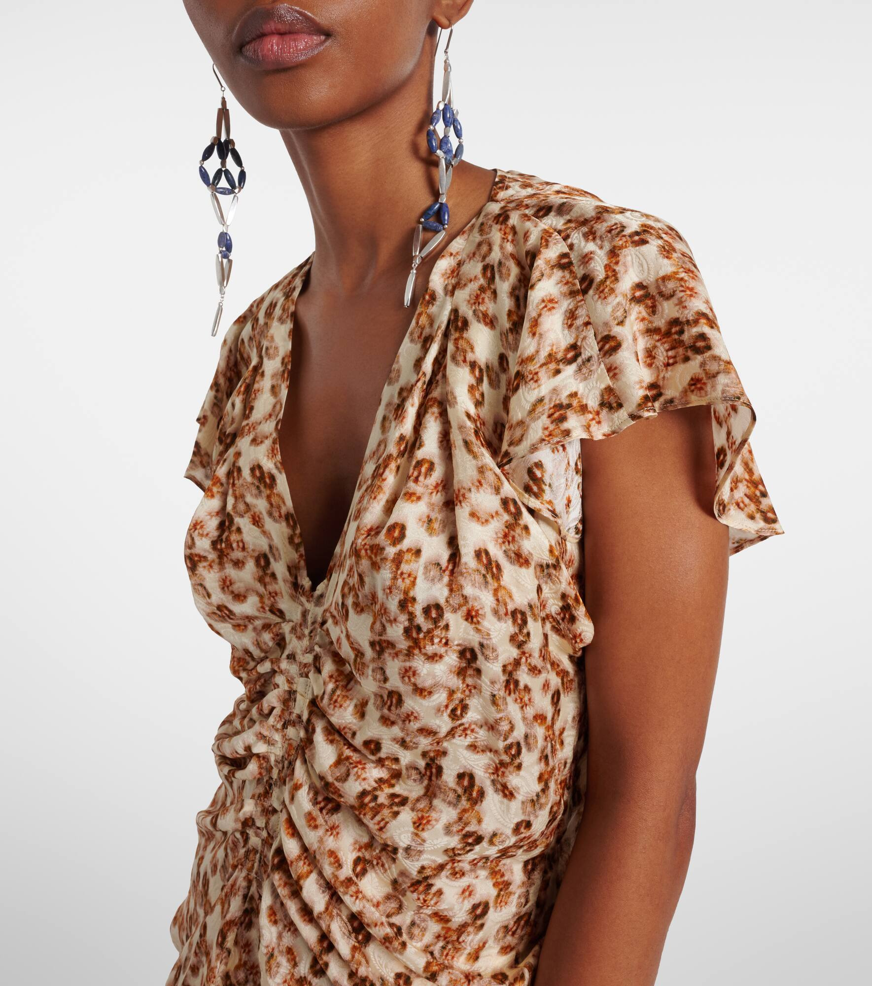 Lonea gathered printed top - 4