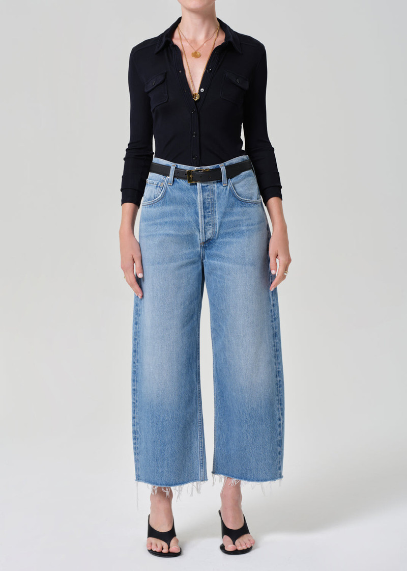 Ayla Raw Hem Crop In Honour - 1