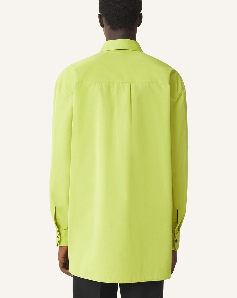 COTTON POPLIN BIB FRONT SHIRT 4