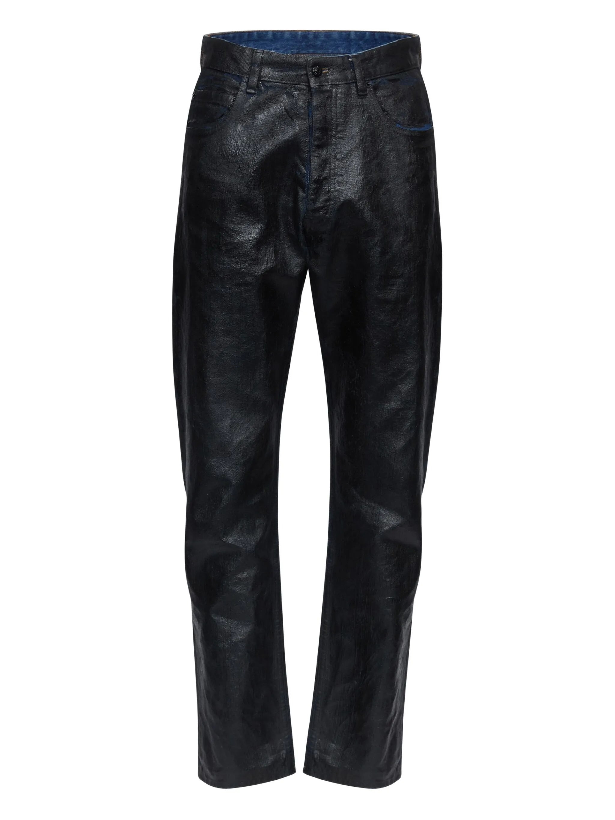 Mm6 Maison Margiela Waxed-effect Jeans - 1