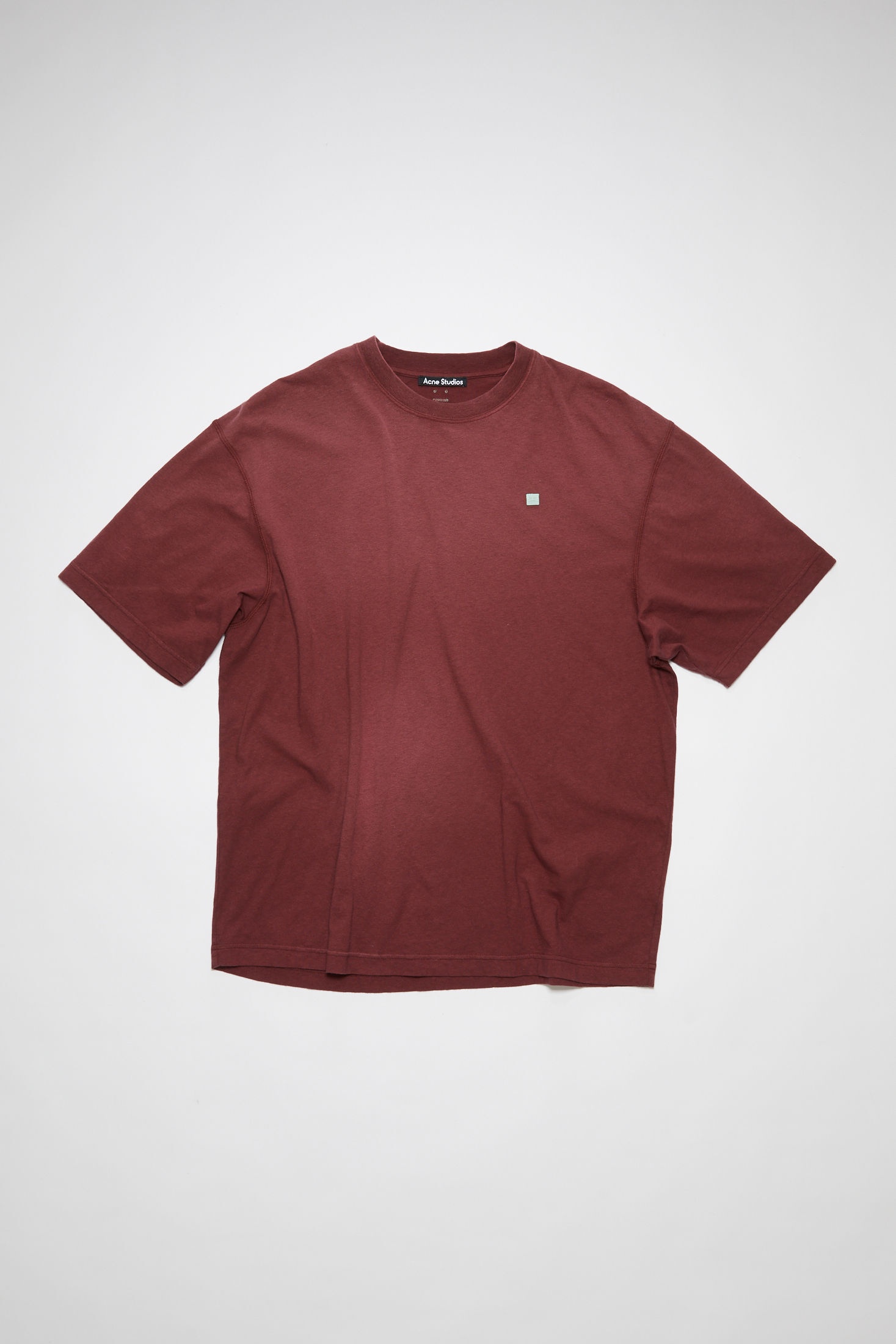 Crew neck t-shirt - Wine red - 5