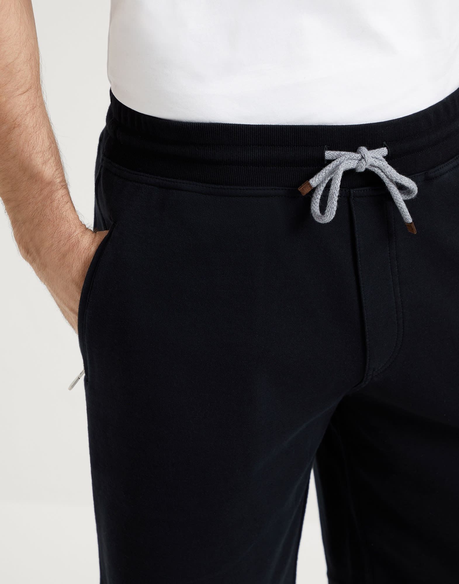 Techno cotton French terry Bermuda shorts - 3