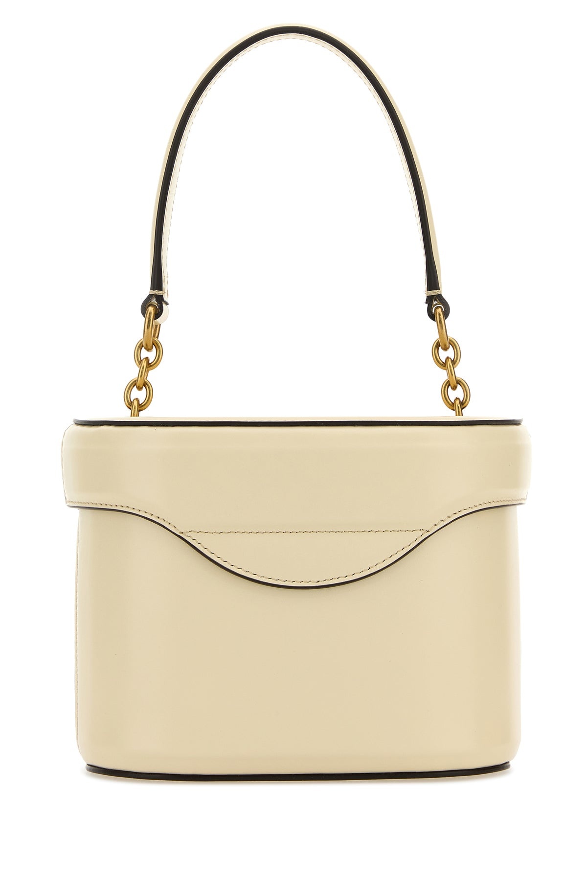 Ivory leather VLogo Signature bucket bag - 3