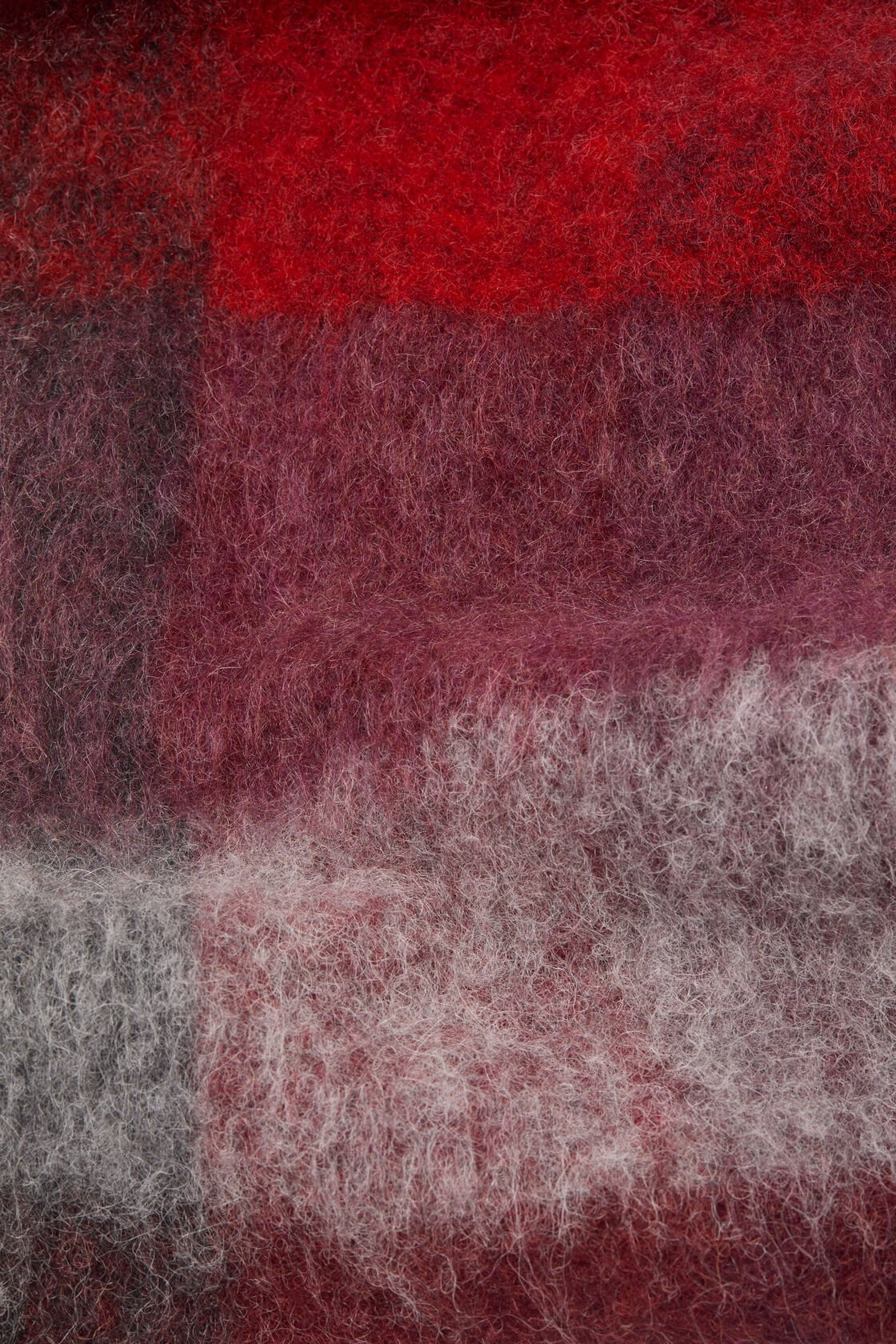 MOHAIR CHECKED SCARF - 3