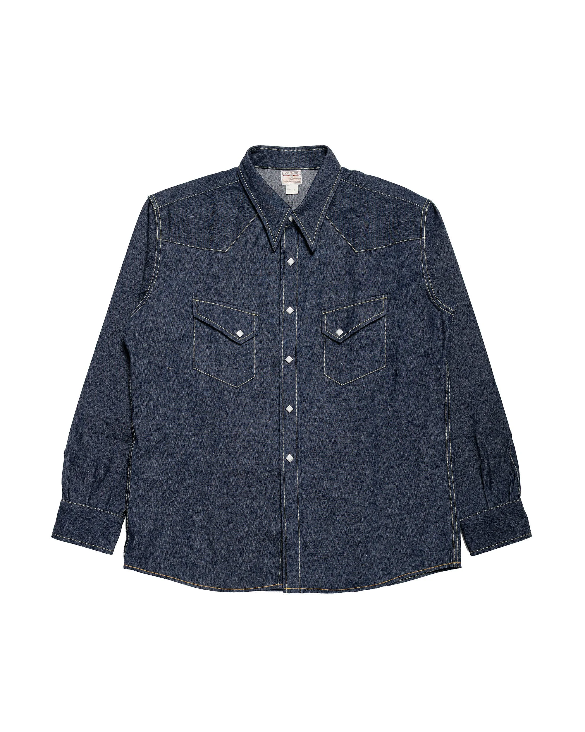 MS25107 Denim Western Shirt / Ridge Slant Indigo - 1