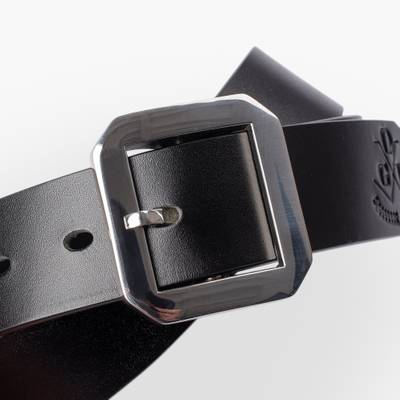 Iron Heart OGL-BELT-FULL-SPGAR-BLK OGL Single Prong Garrison Buckle Leather Belt - Black outlook