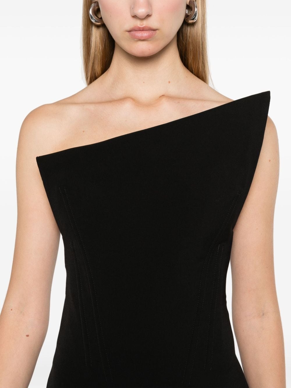asymmetric midi dress - 5